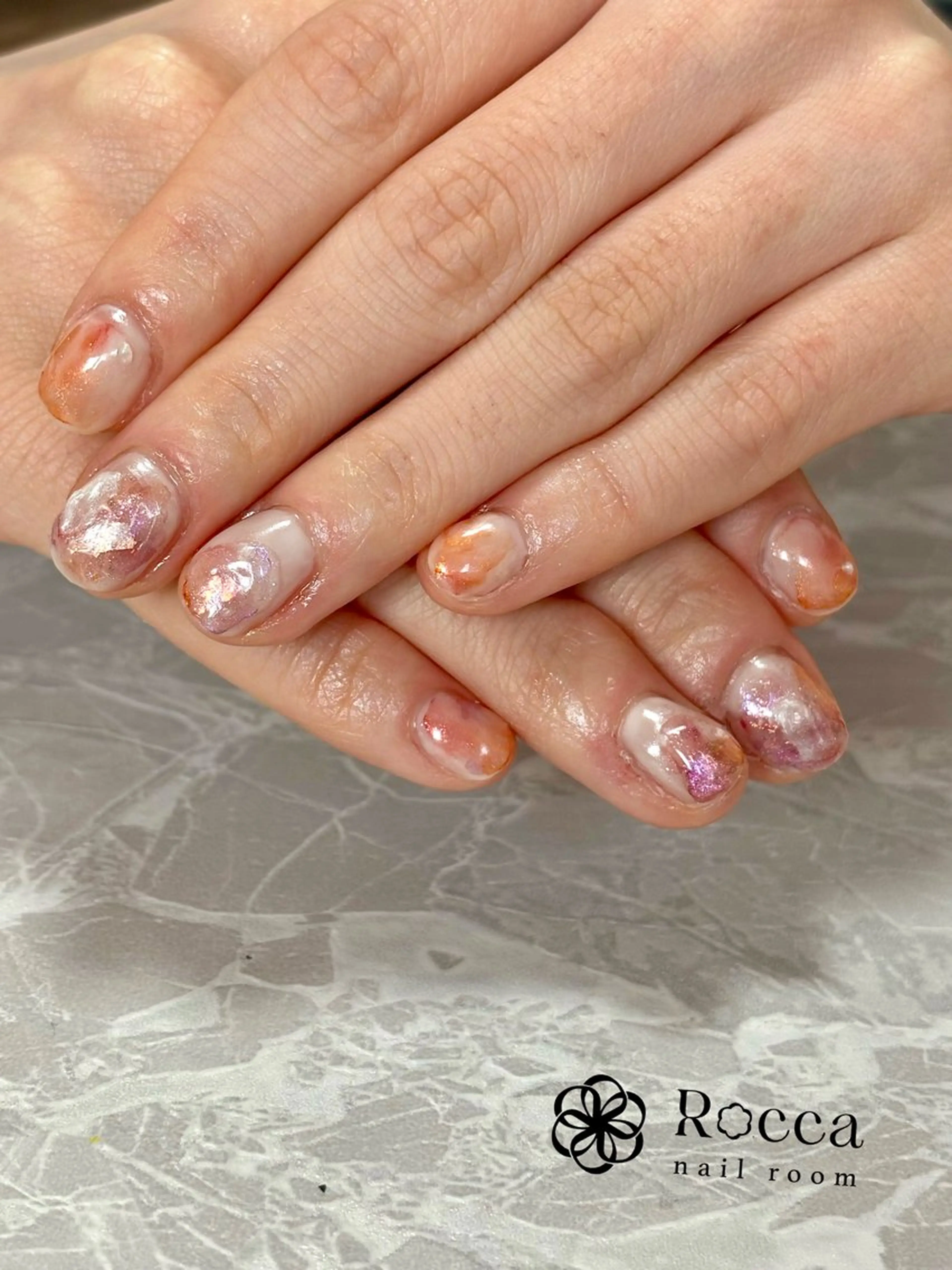 ネイル ニュアンスネイル 春ネイル ハンドネイル 茂野 恵のネイルデザイン