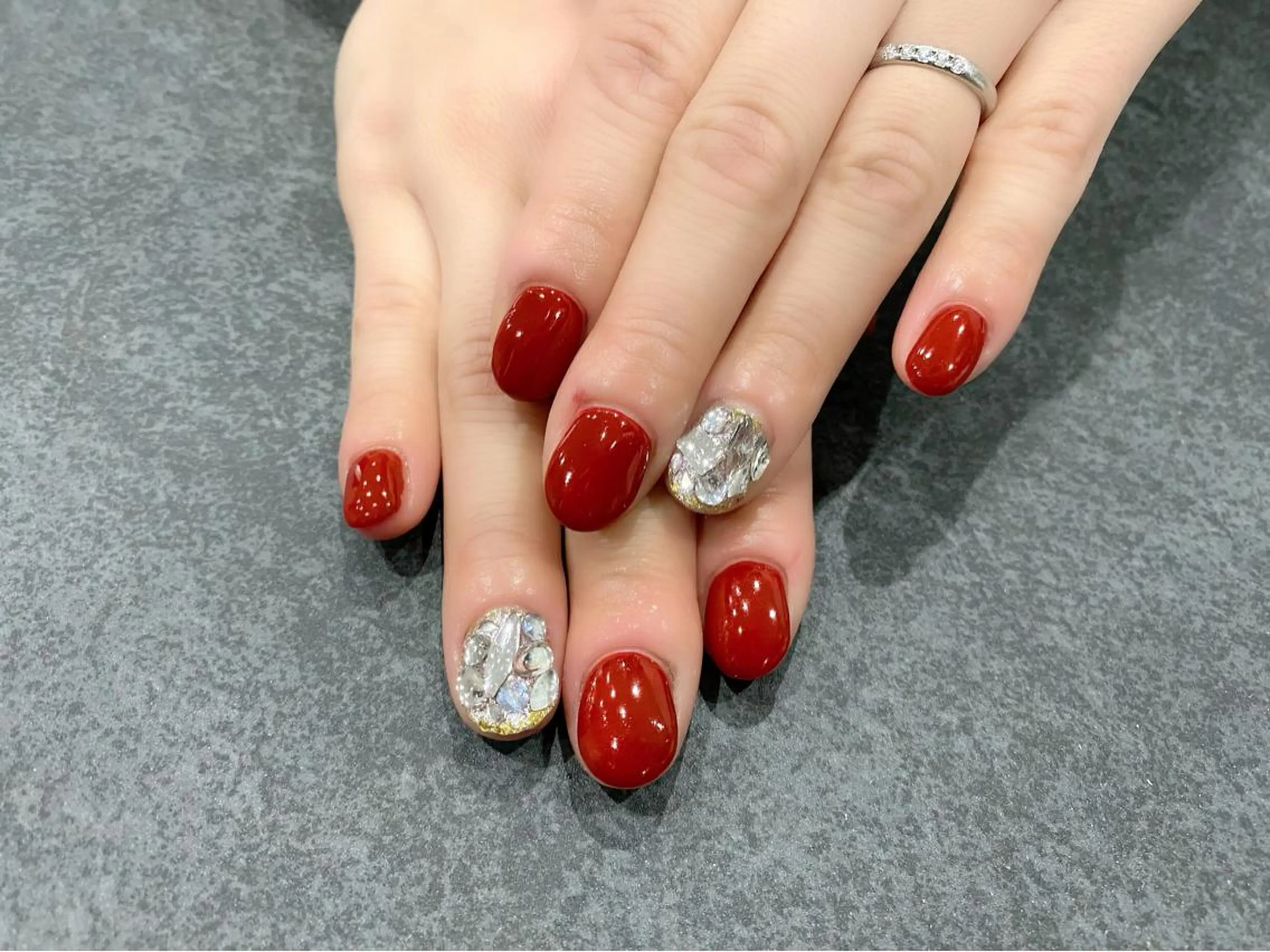 ネイル ストーンネイル ハンドネイル GO TODAY SHAiRE SALON所属・✨kitamura rie✨のネイルデザイン