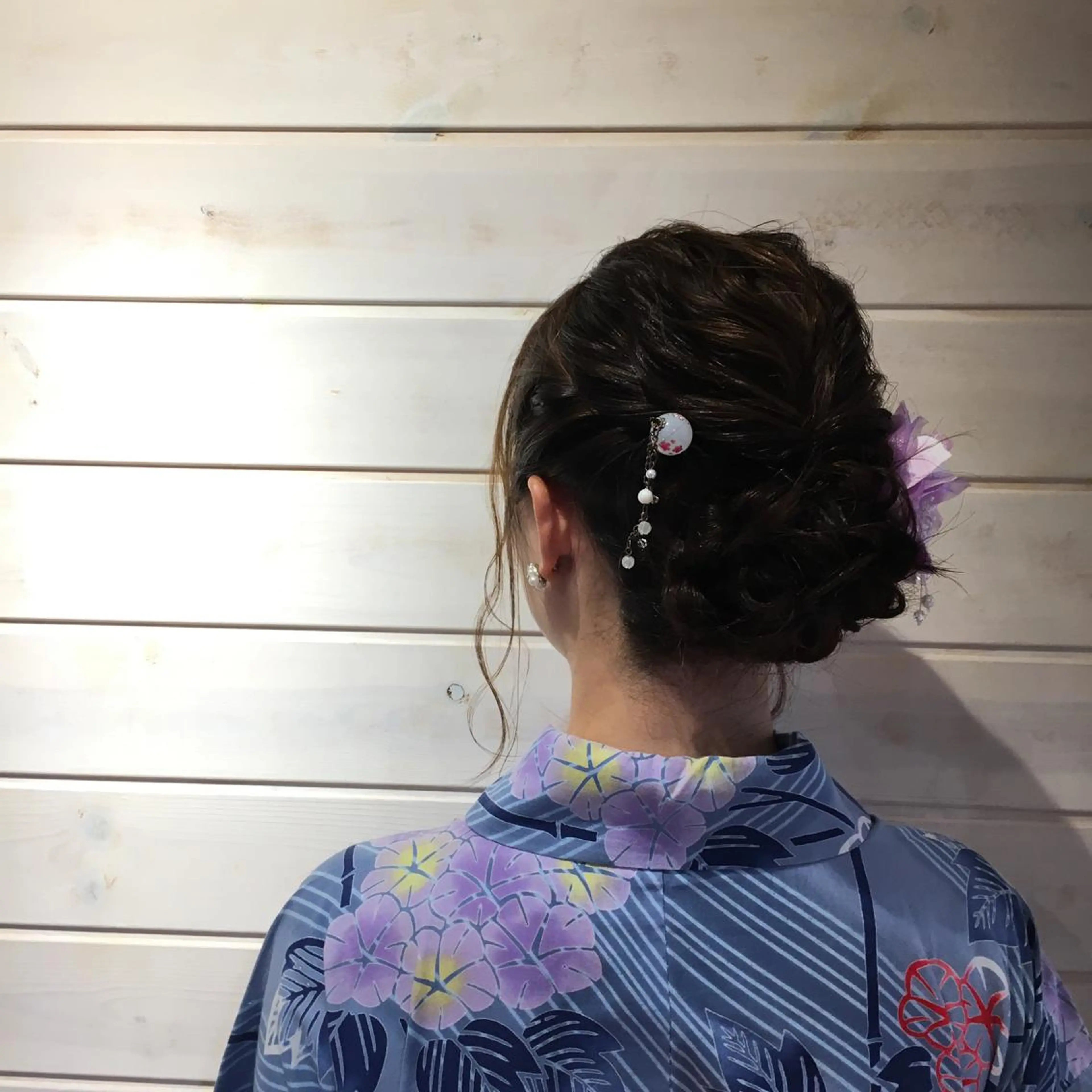 セミロング ヘアアレンジ 野崎 ひかりのヘアスタイル