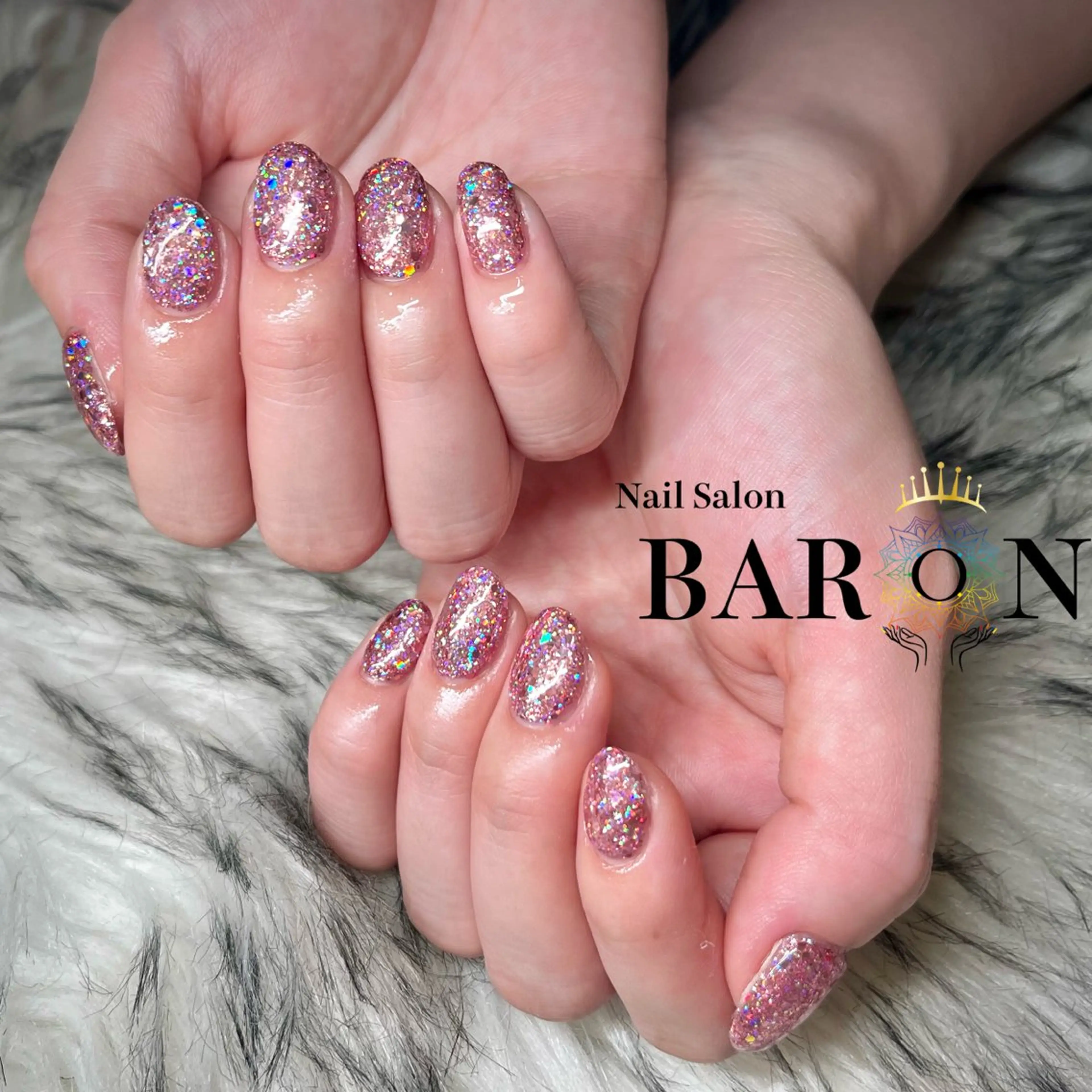 ネイル ピンク ハンドネイル ☆SAKI☆ BARON 店長のネイルデザイン