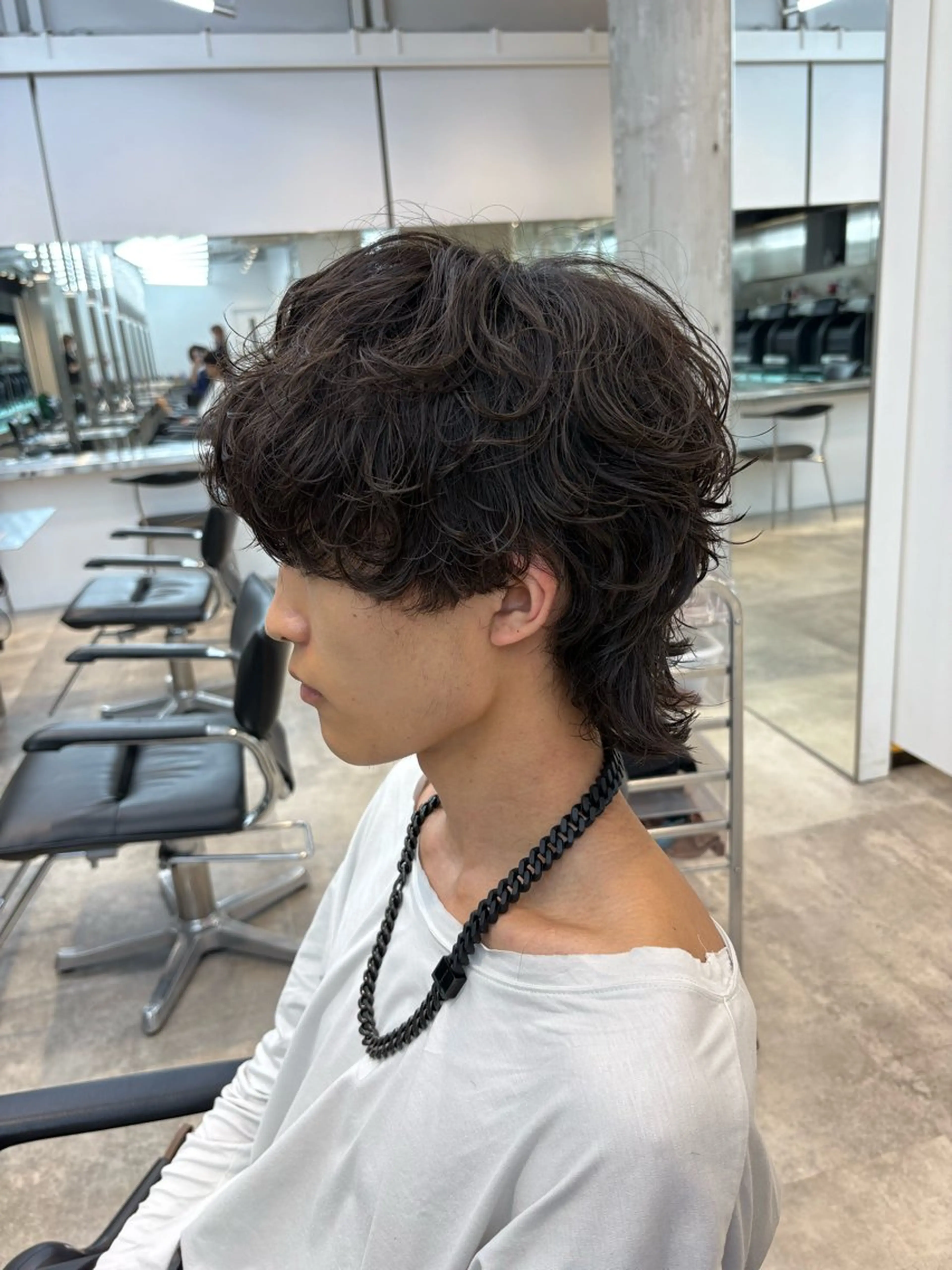 パーマ メンズ カット パーマ fifth 桐山 蒼史のヘアスタイル