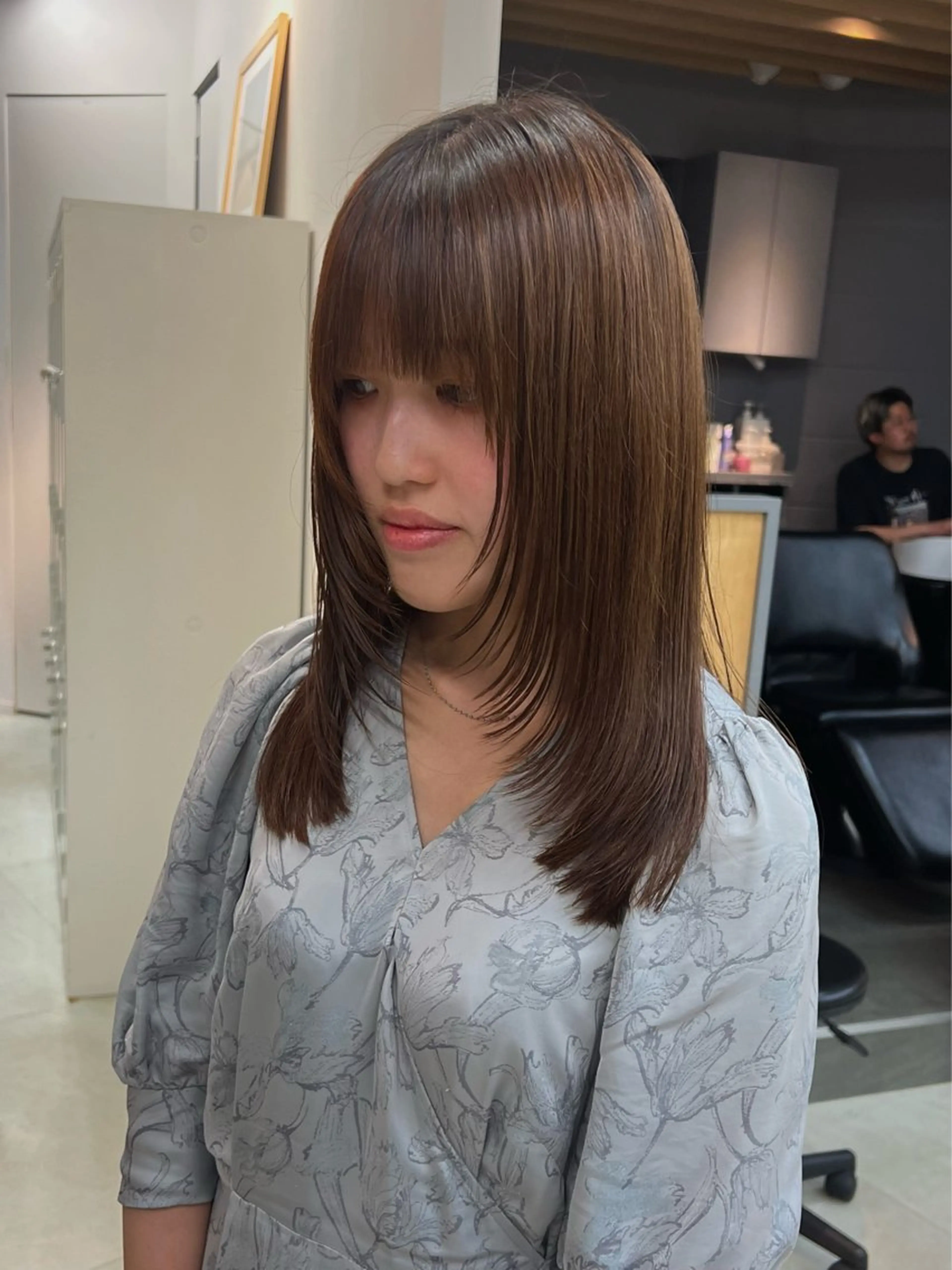 セミロング レイヤーカット ボブ/メンズショート /あづき⭐️のヘアスタイル