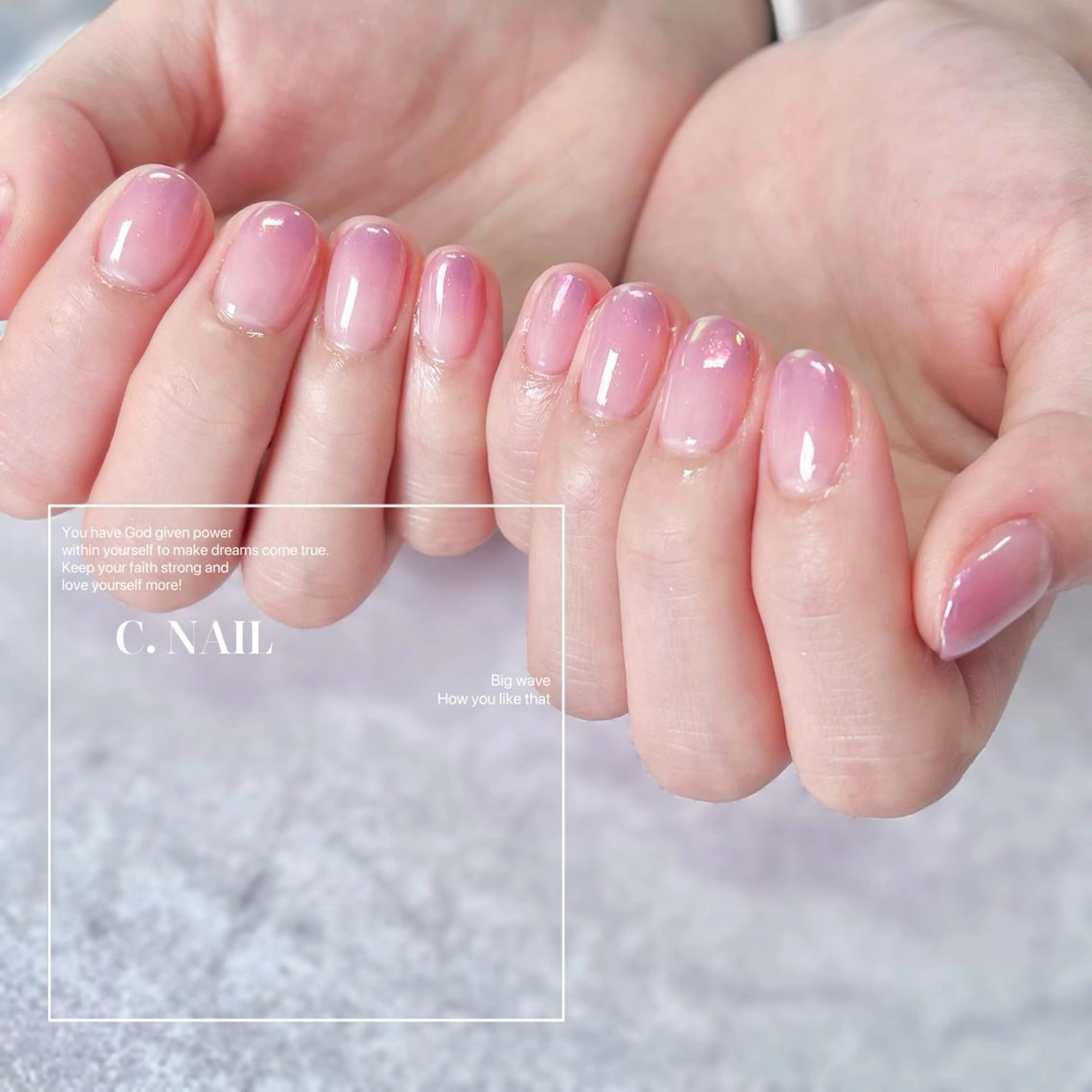 ネイル チークネイル フットネイル フレンチネイル ジェルネイル グラデーション C.Nail &Eye筑紫駅のネイルデザイン
