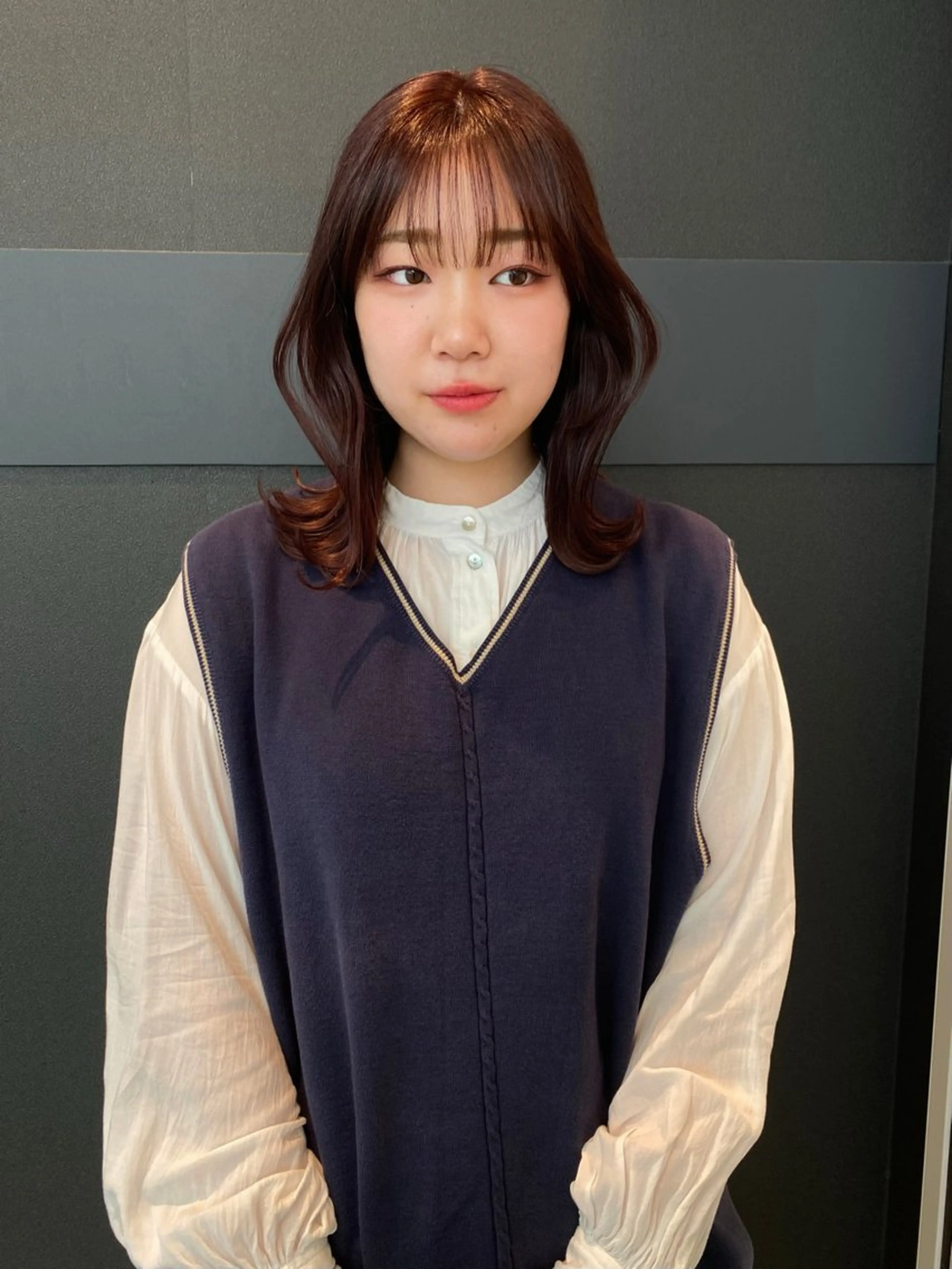 ミディアム カラー ブリーチ ブリーチなしカラー カット ヘアカラー トリートメント mai / linoah˚✧のヘアスタイル