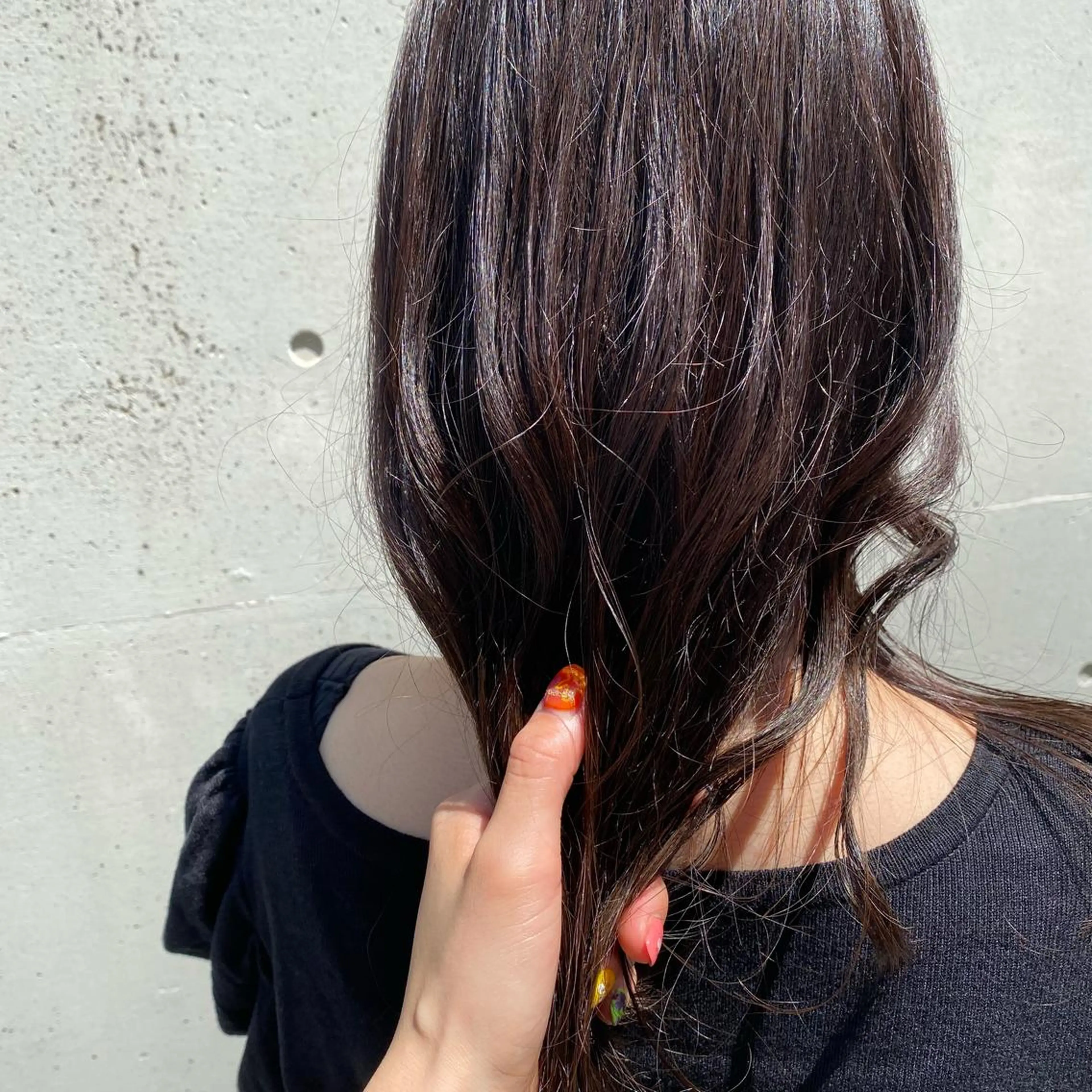 ロング ヘアカラー トリートメント ヘッドスパ putri店長 和田鈴采のヘアスタイル