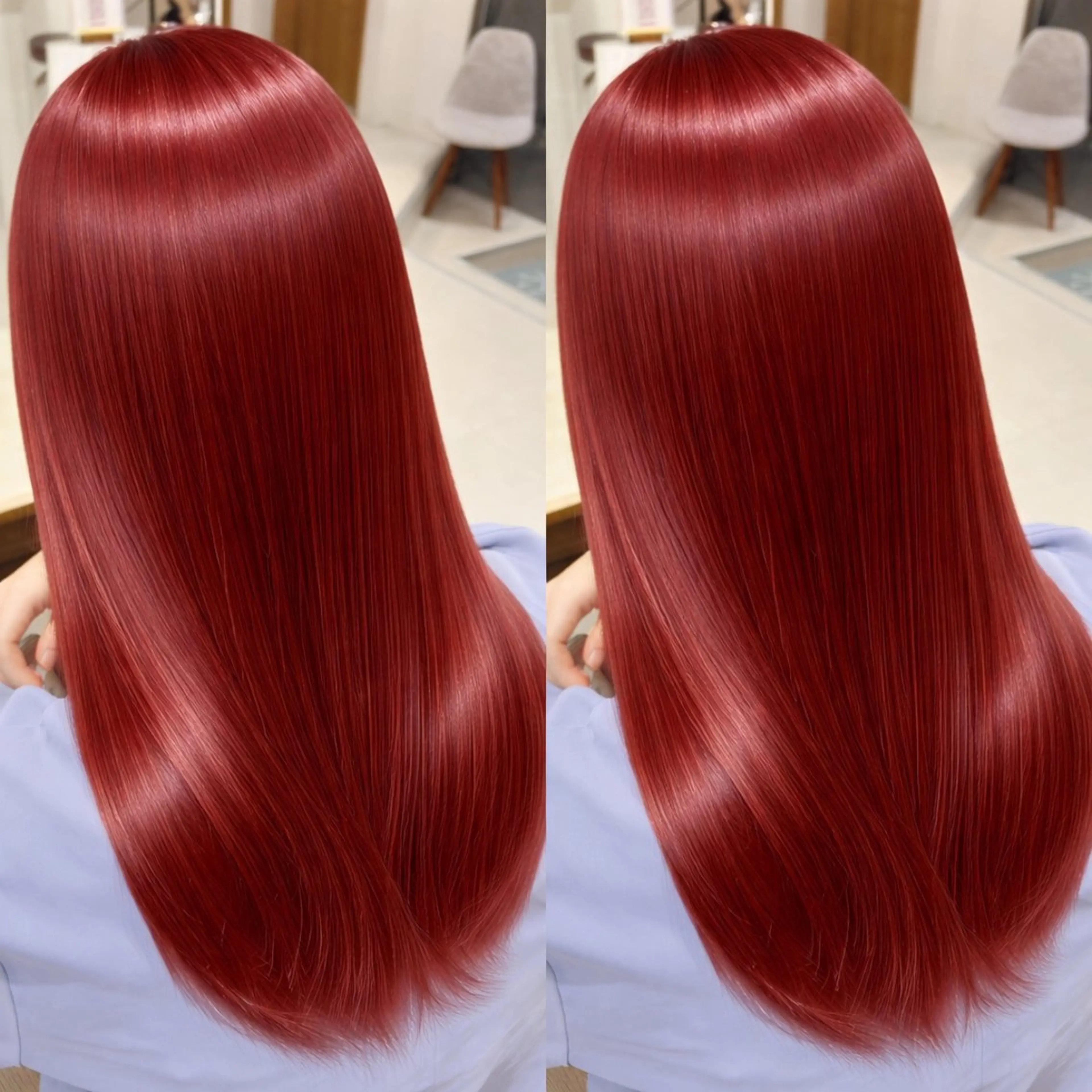 ロング カラー レッドカラー ヘアカラー 🫧ボブ/艶髪カラー 伊原修子のヘアスタイル