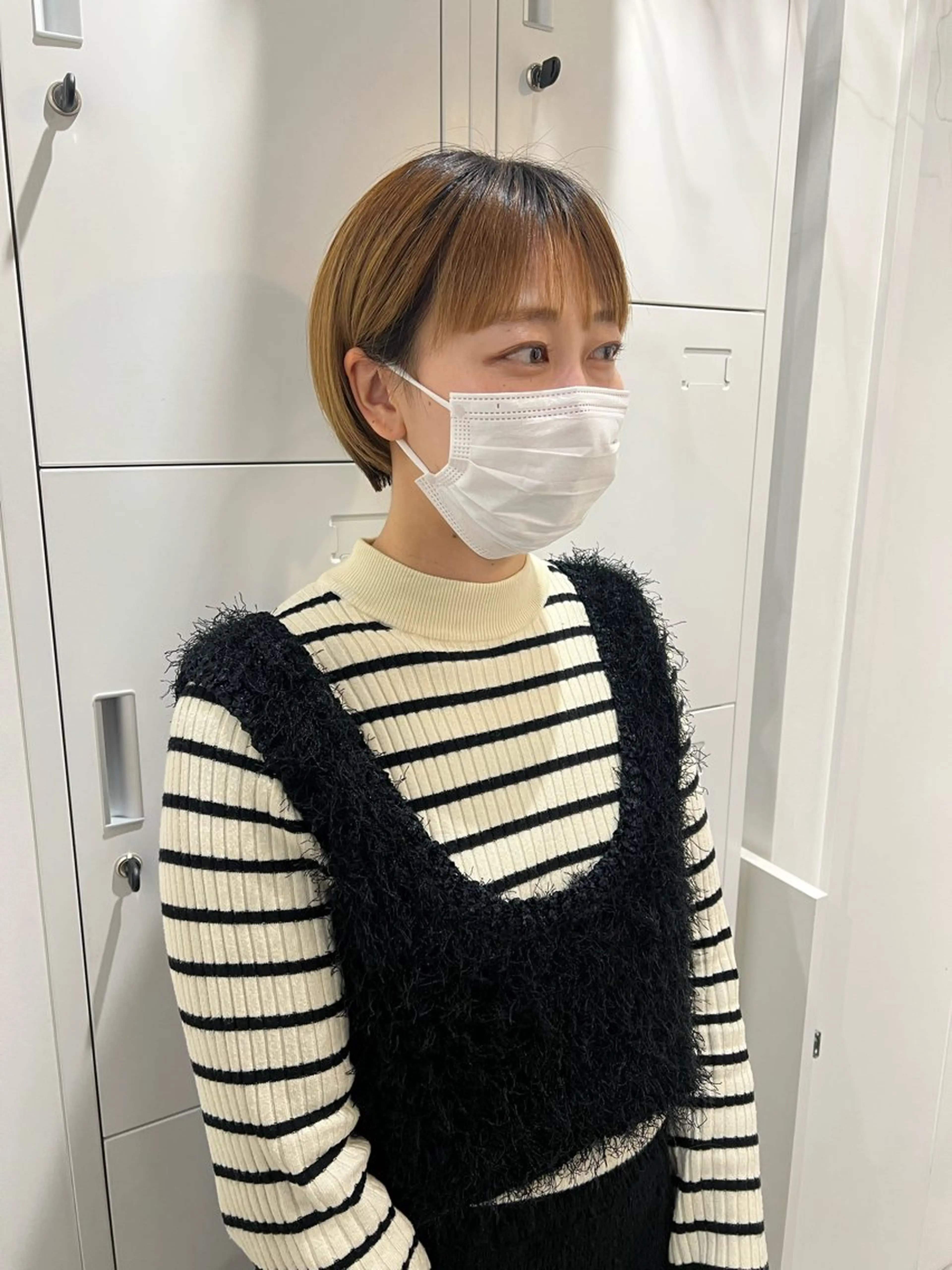 ショート カット トリートメント 黒阪 なみのヘアスタイル