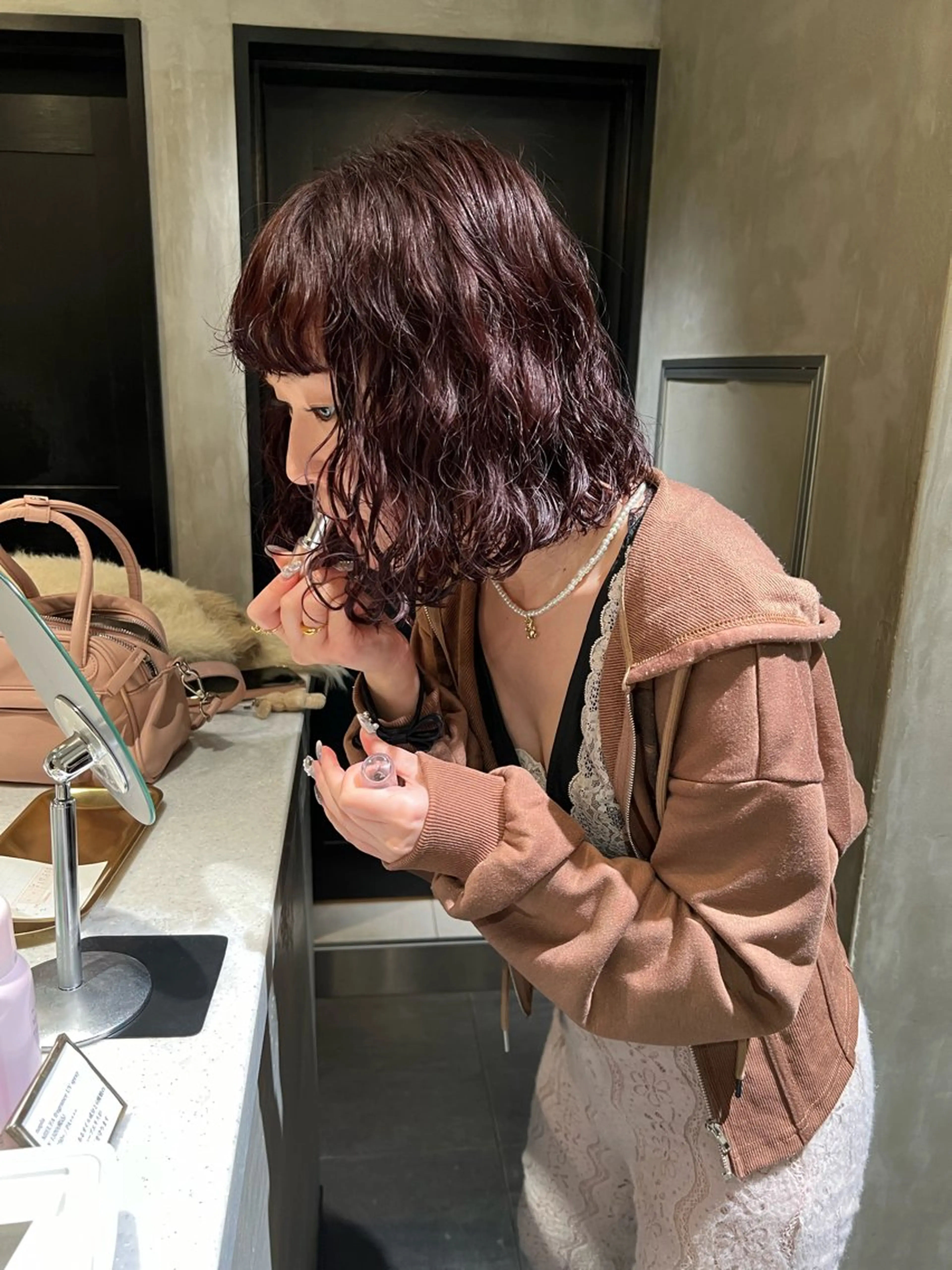 ミディアム カラー パーマ カット パーマ トリートメント アンニュイヘア🪽 ayumiのヘアスタイル