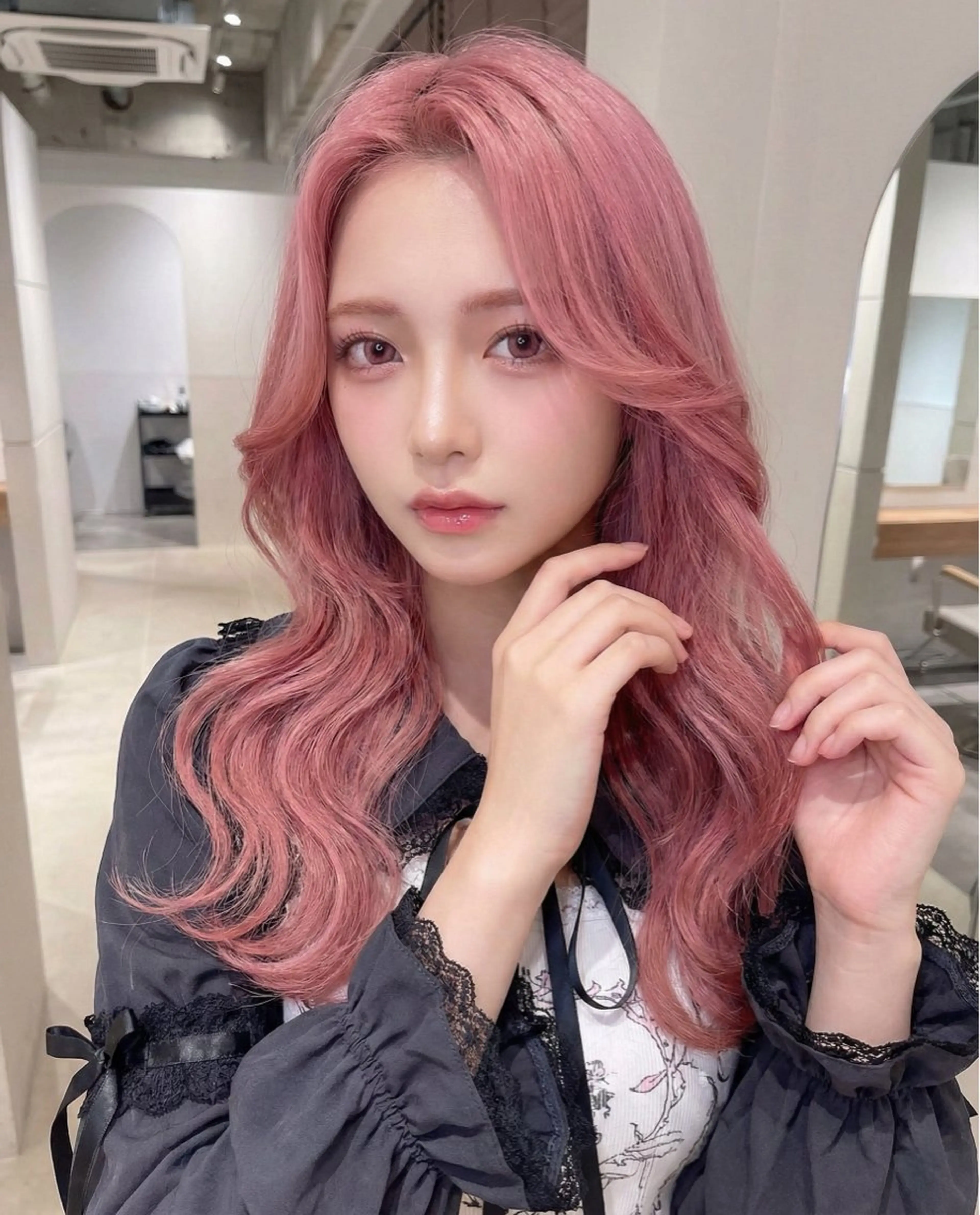 ロング カラー ヘアアレンジ カット ヘアカラー トリートメント ヘアセット 🎀愛されモテヘア♡ 梅澤夏基🎀のヘアスタイル