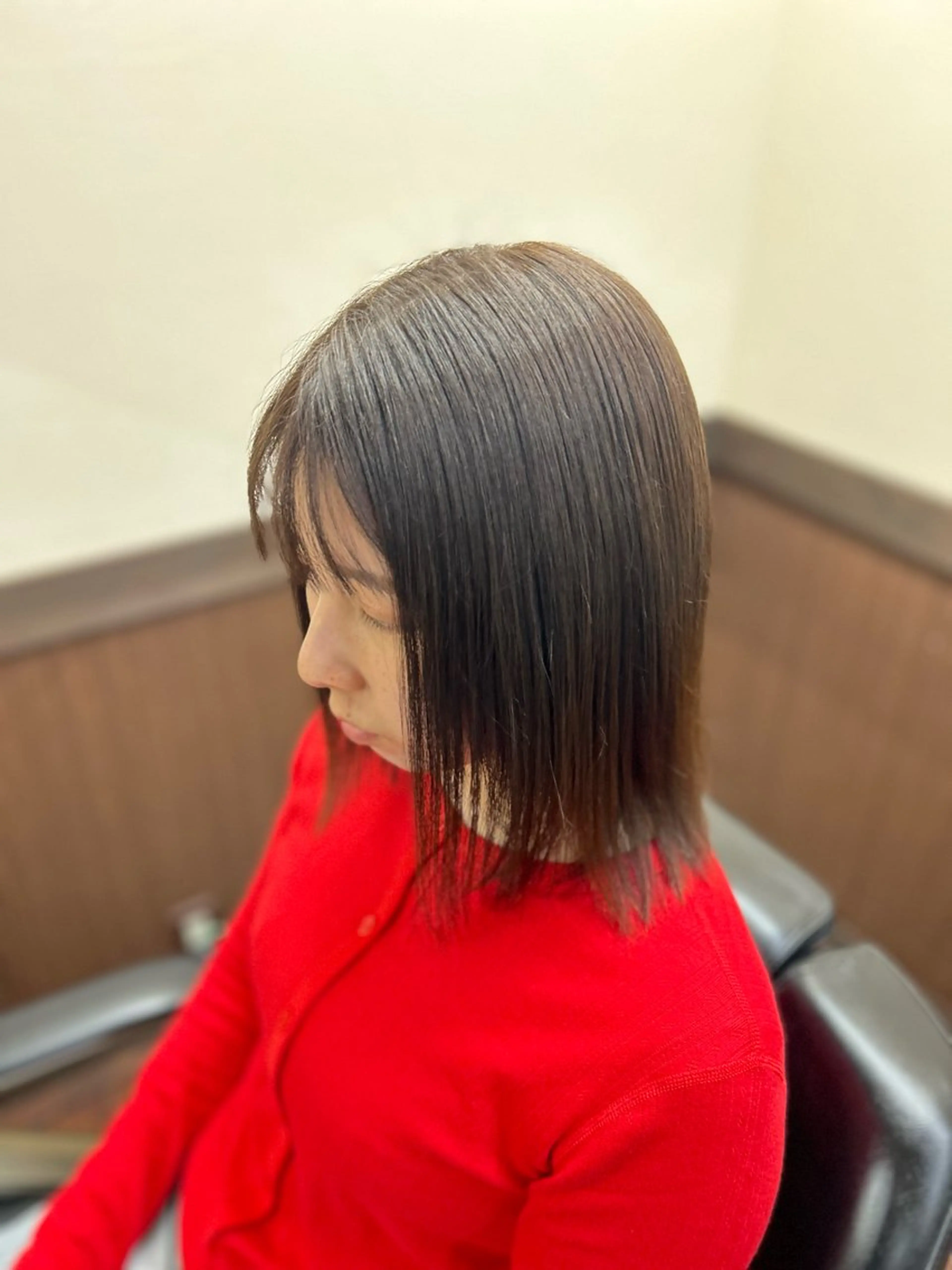 セミロング 縮毛矯正 【AMAN】 篠田 蒼のヘアスタイル