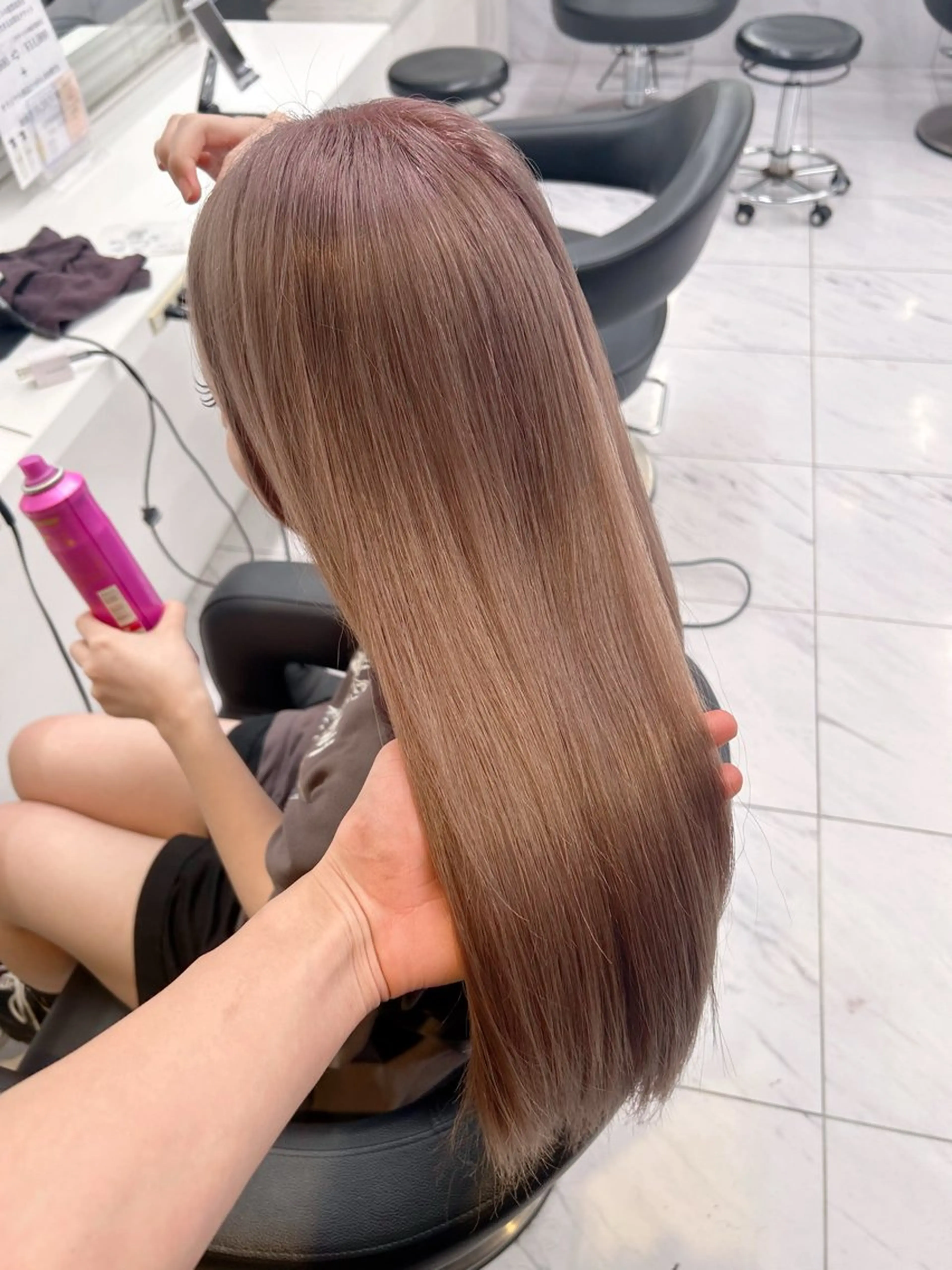 ロング ヘアカラー トリートメント 🤍透明感/韓国風/ レイヤー/優大🤍のヘアスタイル