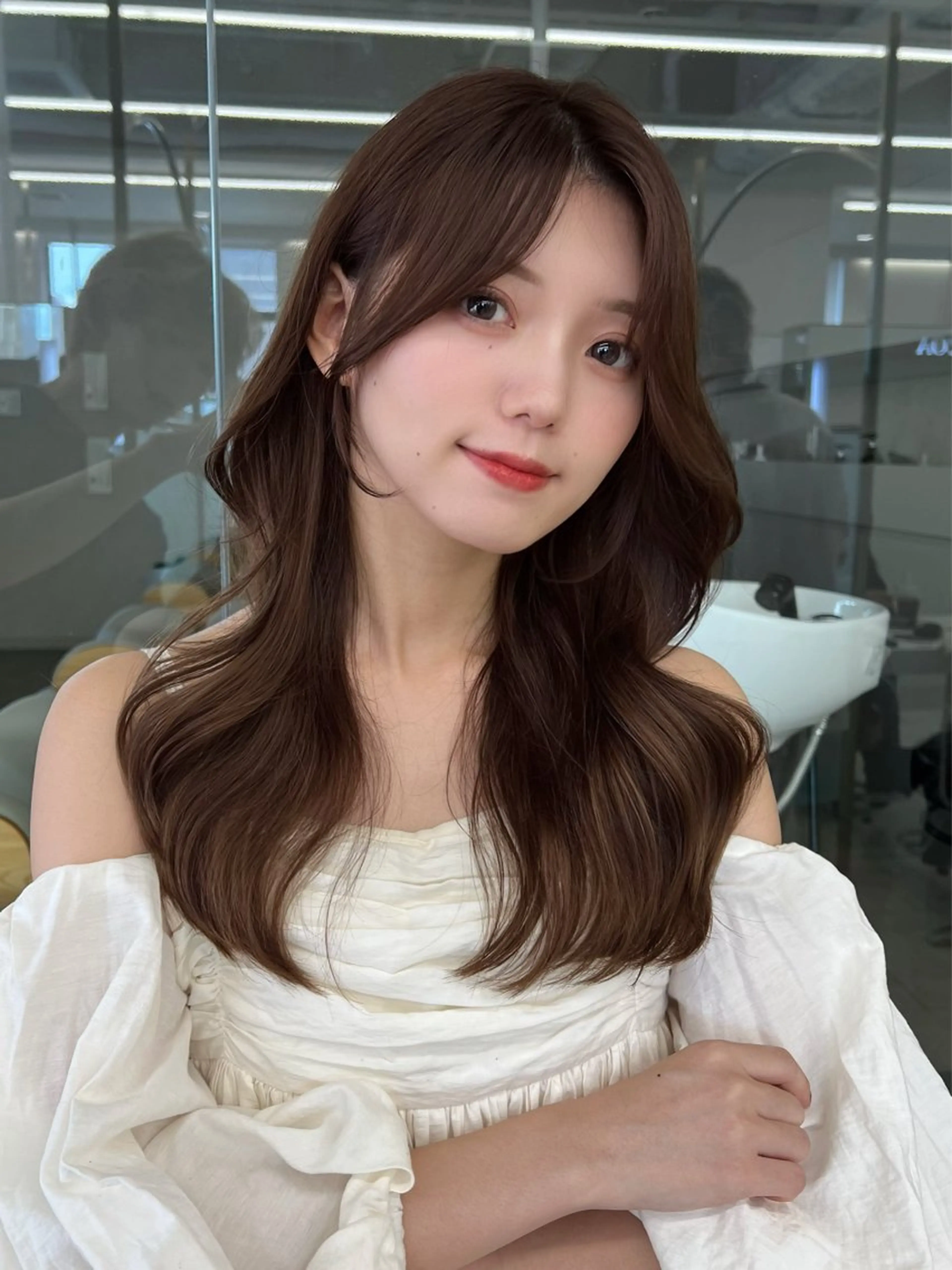 セミロング カラー ストレートモデル 募集中/kotaのヘアスタイル