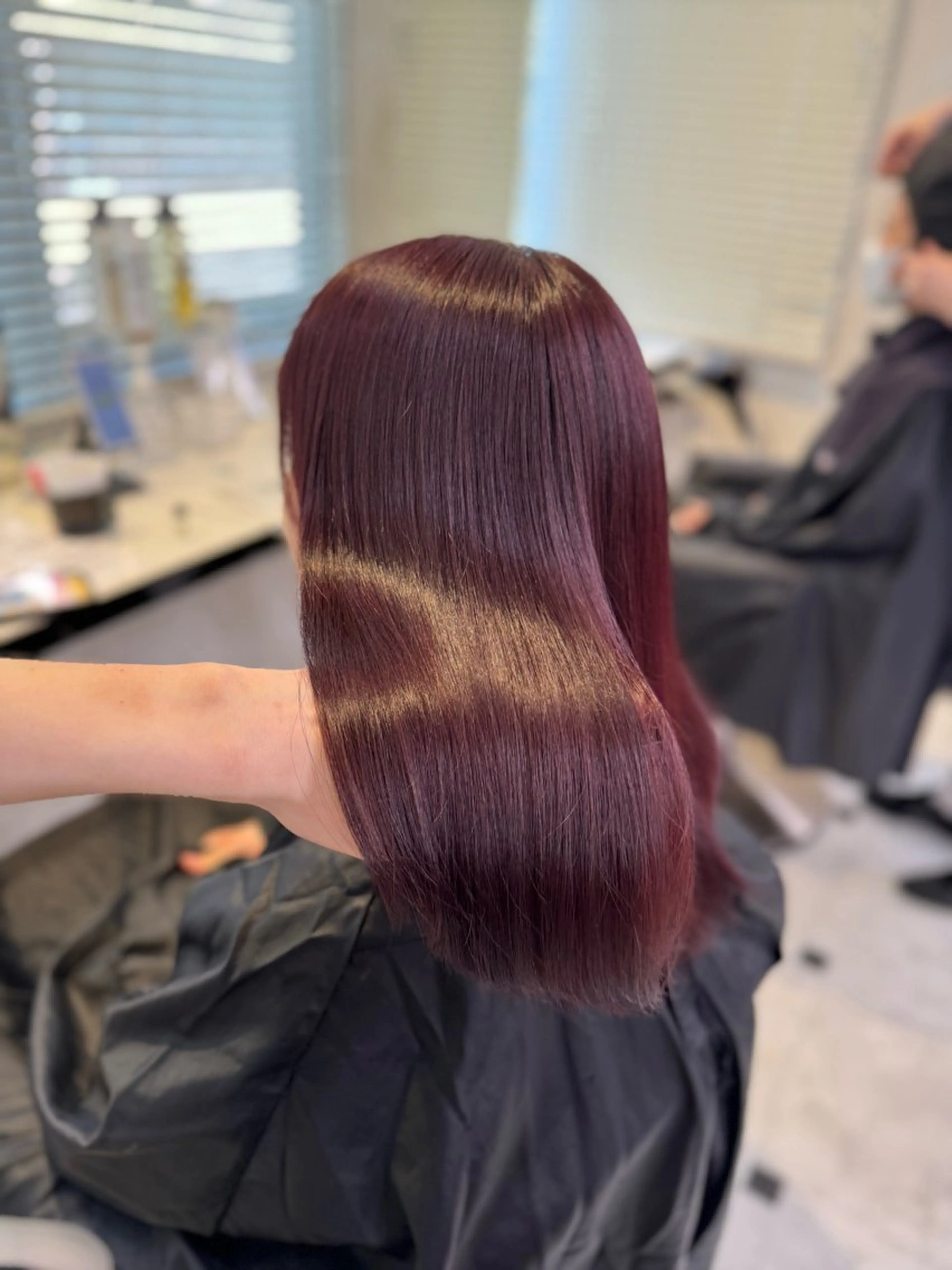 セミロング ヘアカラー ♥️韓国風透明感 暖色misa♥️のヘアスタイル