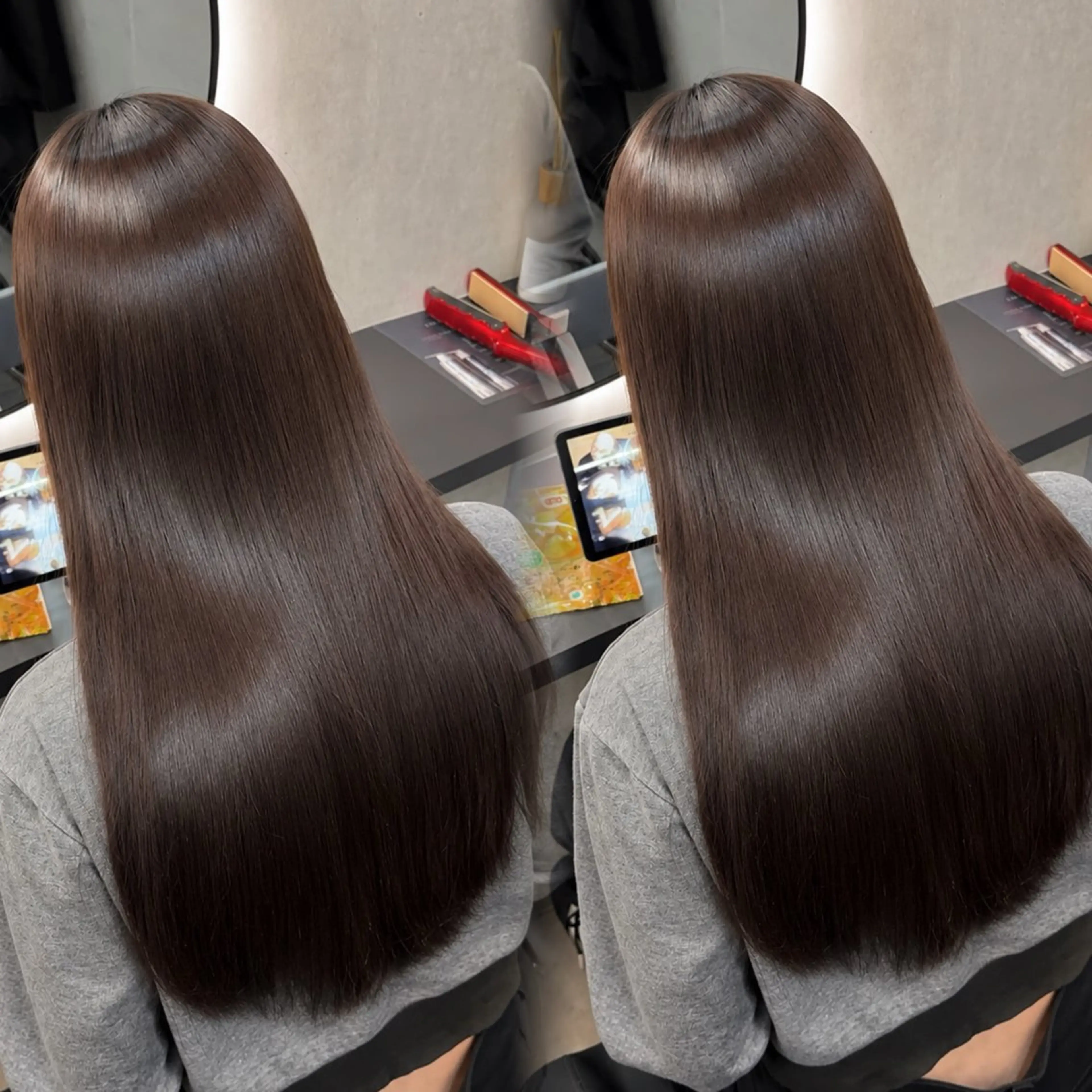 ロング カラー ヘアアレンジ カット ヘアカラー 縮毛矯正 トリートメント 新宿 /髪質改善/ レイヤー/ヒュウガのヘアスタイル