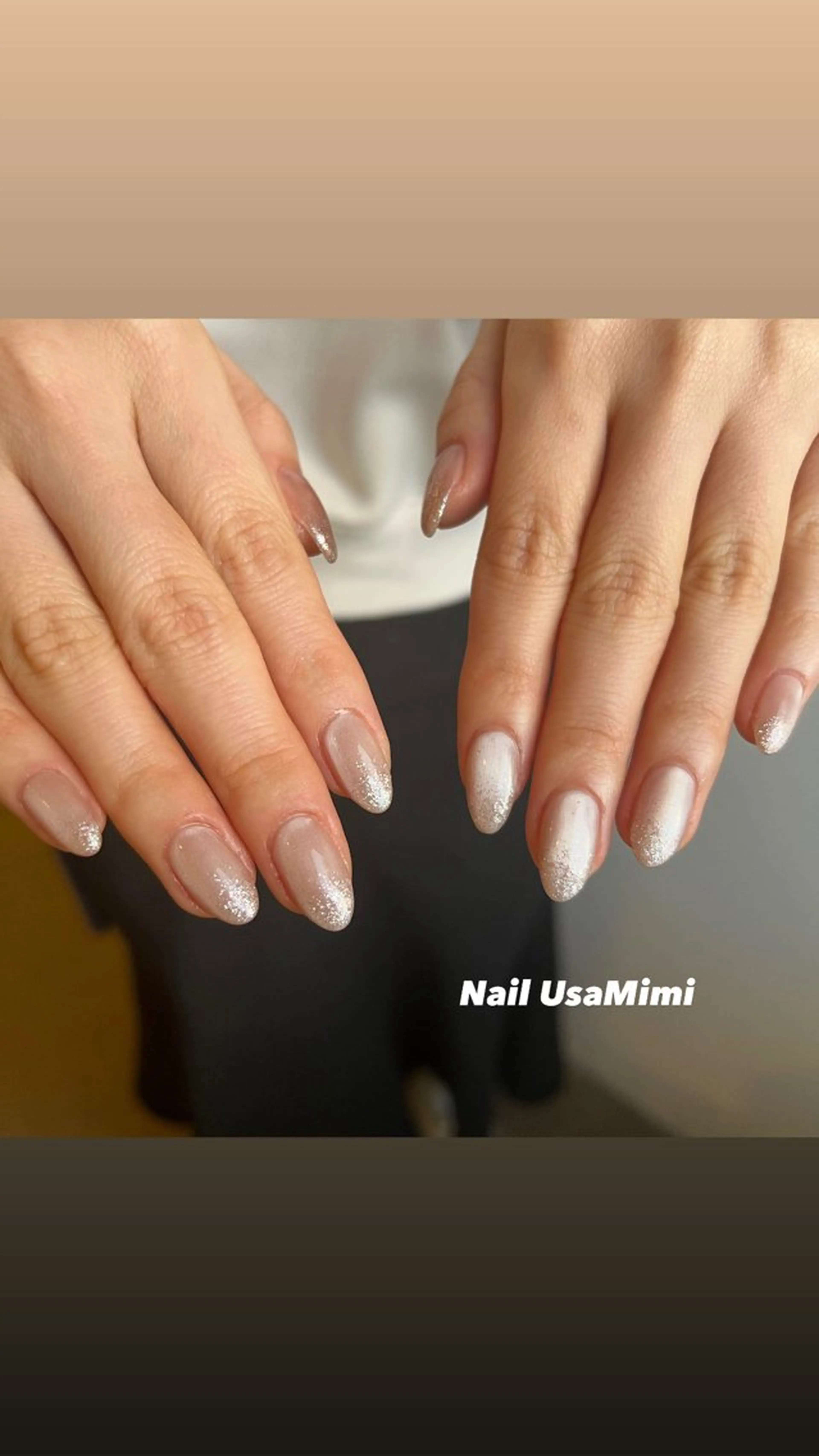 ネイル アートネイル ジェルネイル グラデーション 韓国ネイル ワンカラーネイル ハンドネイル 本町NailUsa Mimi RIKOのネイルデザイン