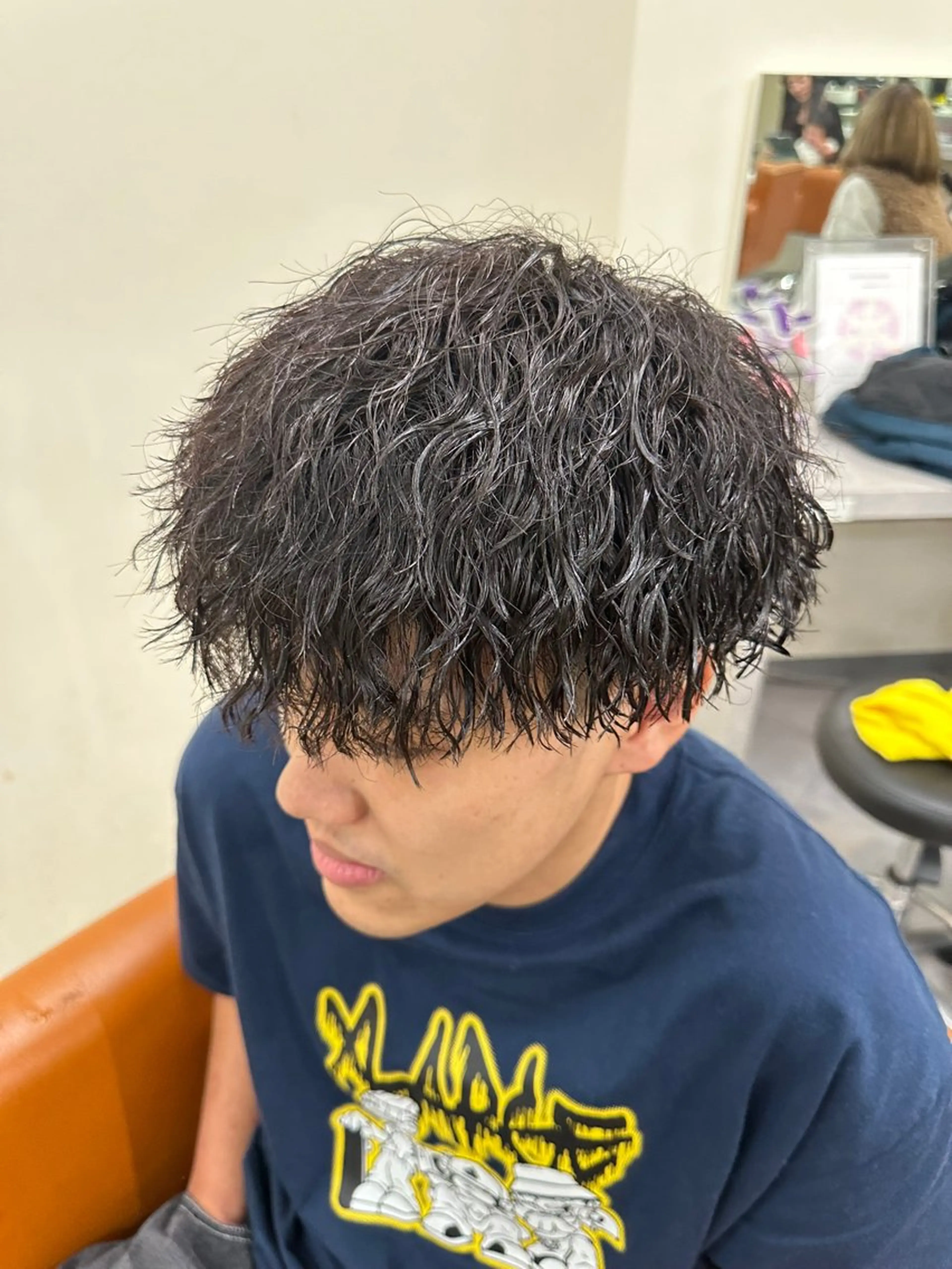 パーマ メンズ カット パーマ ニュアンス/シャドウ /韓国系/梅田茶屋町のヘアスタイル