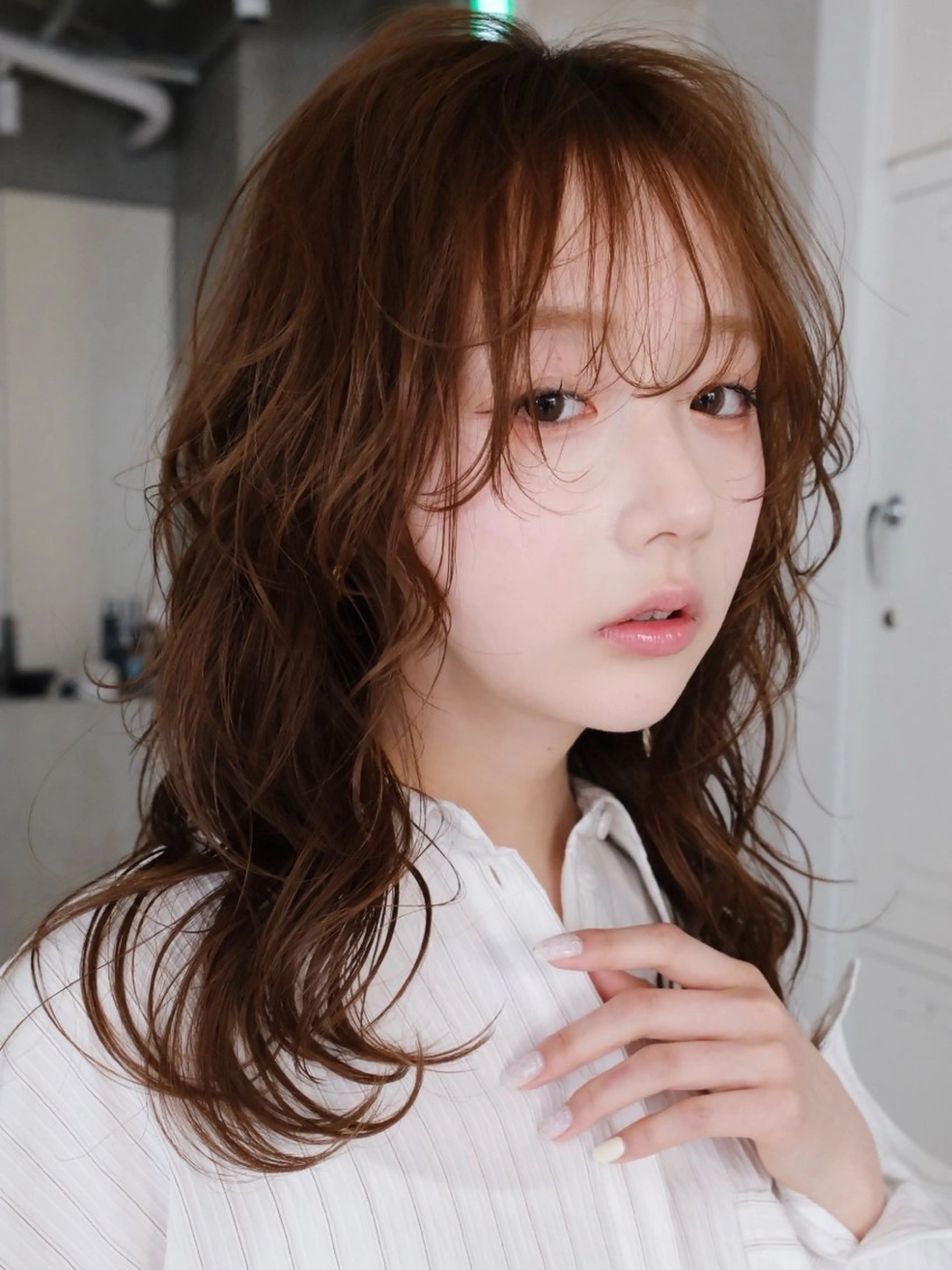 ロング レディース／メンズ パーマ特化／内山遥斗のヘアスタイル