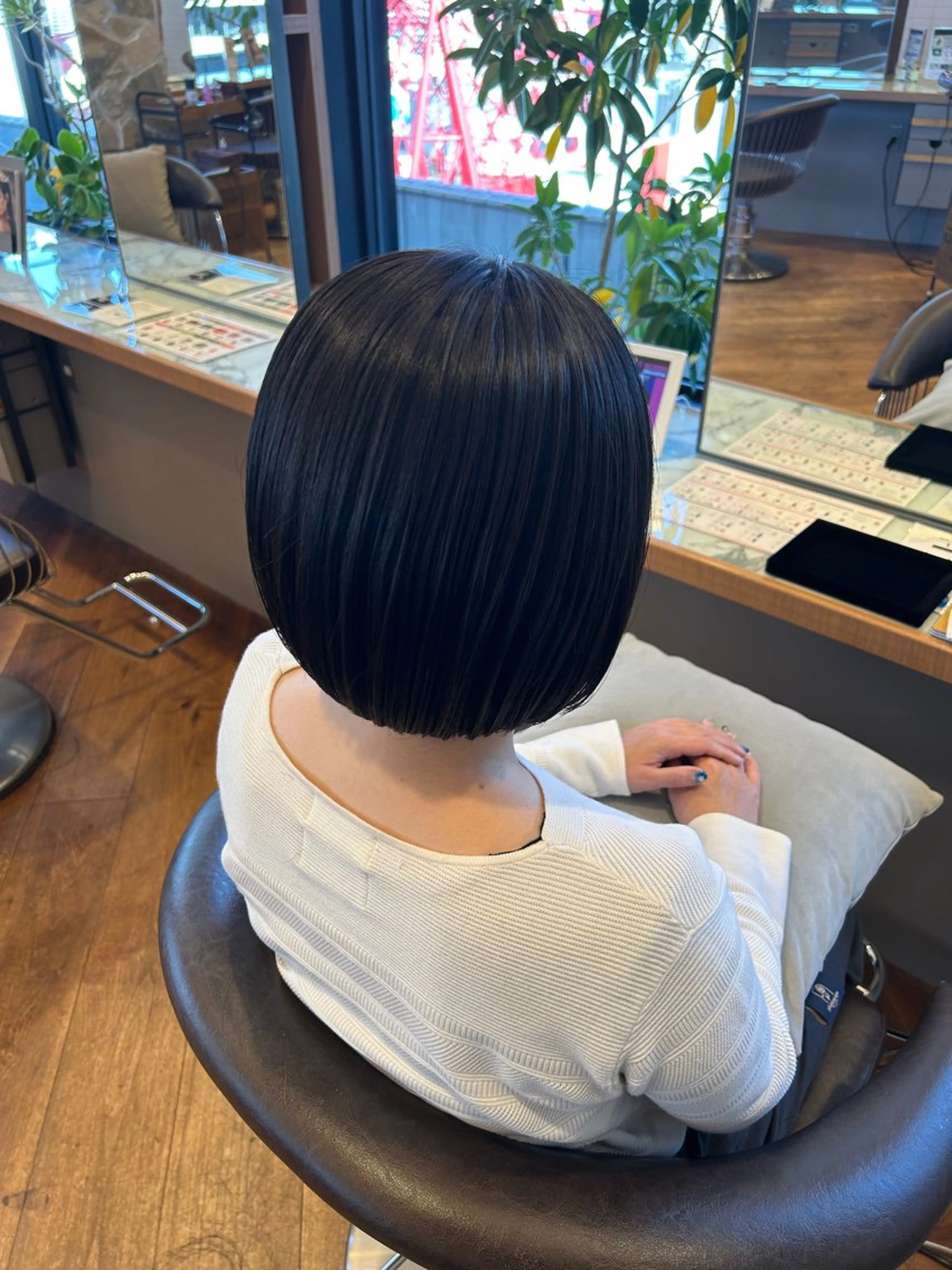 ショート ボブ カット りのあ/大阪梅田/ カット/アレンジのヘアスタイル