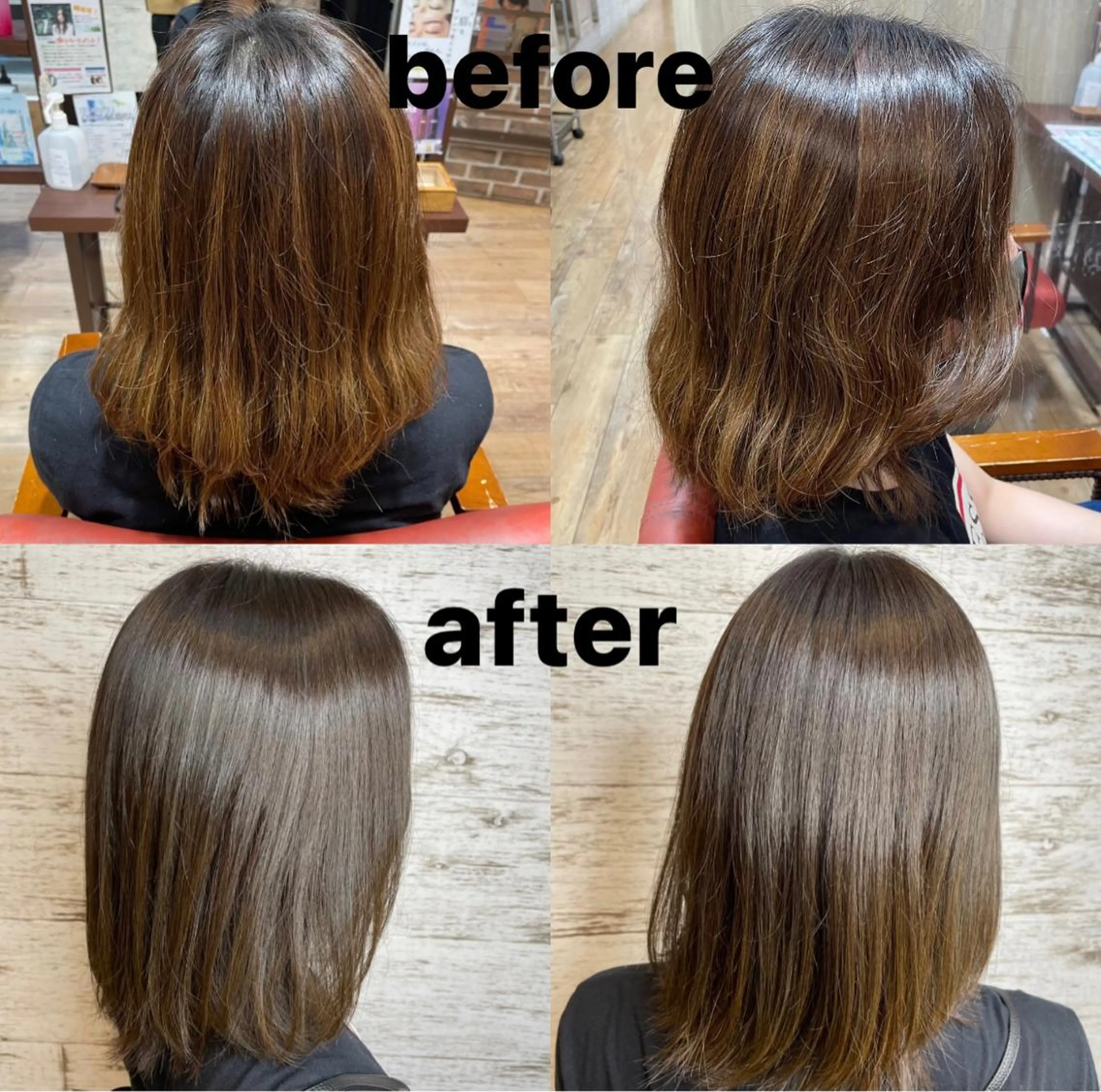 ミディアム アッシュ アッシュグレー ハイライト ☆レディースショート ☆吉崎☆のヘアスタイル