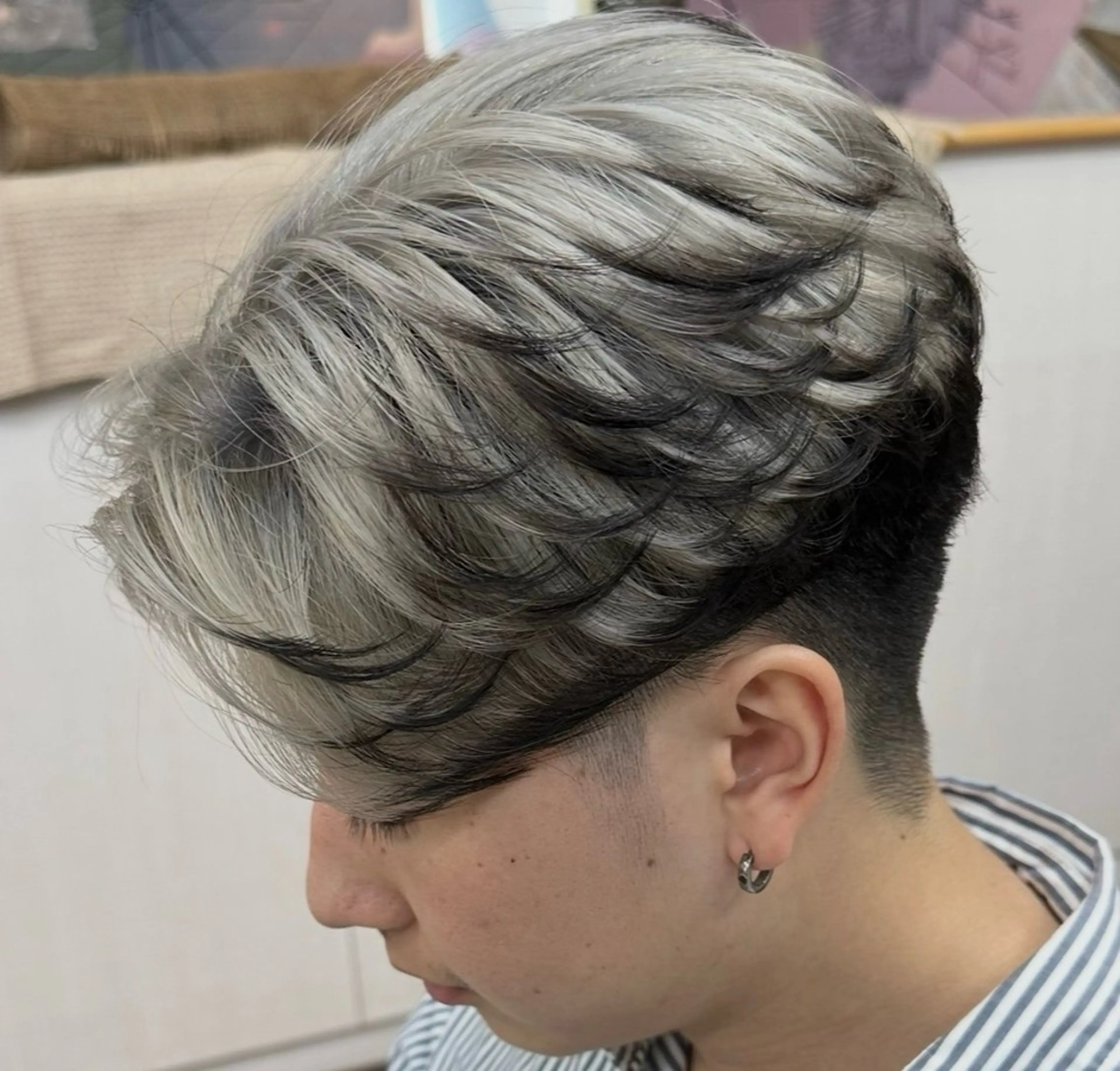 ショート カラー パーマ メンズ カット ヘアカラー パーマ メンズ特化✂️ 小枝 優生のヘアスタイル