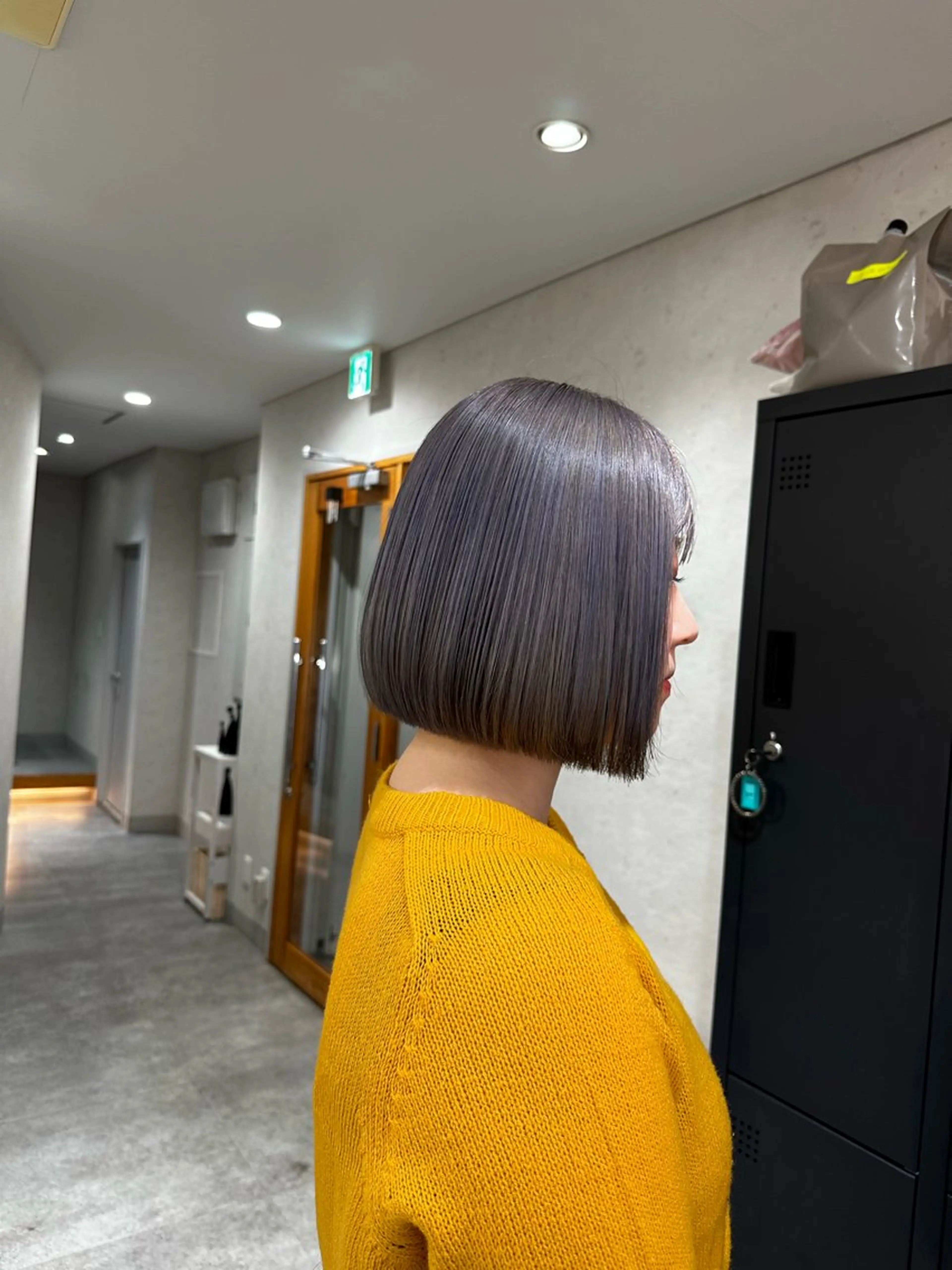 ミディアム カラー グレージュ カット ヘアカラー トリートメント 上野/エフェクトブリ ーチ✂︎touiのヘアスタイル