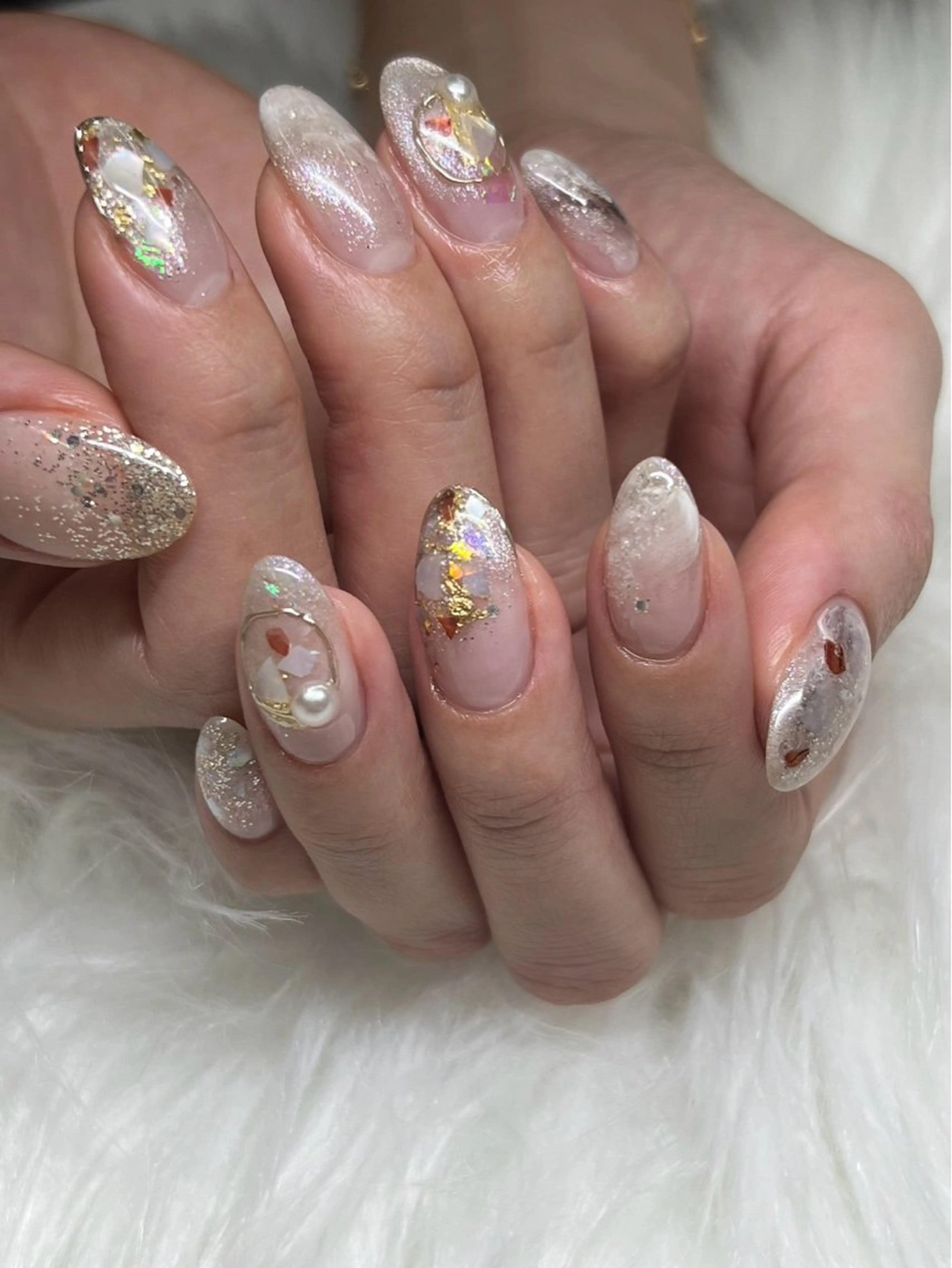 ミディアム ハンドネイル Nailsalon Angeのネイルデザイン