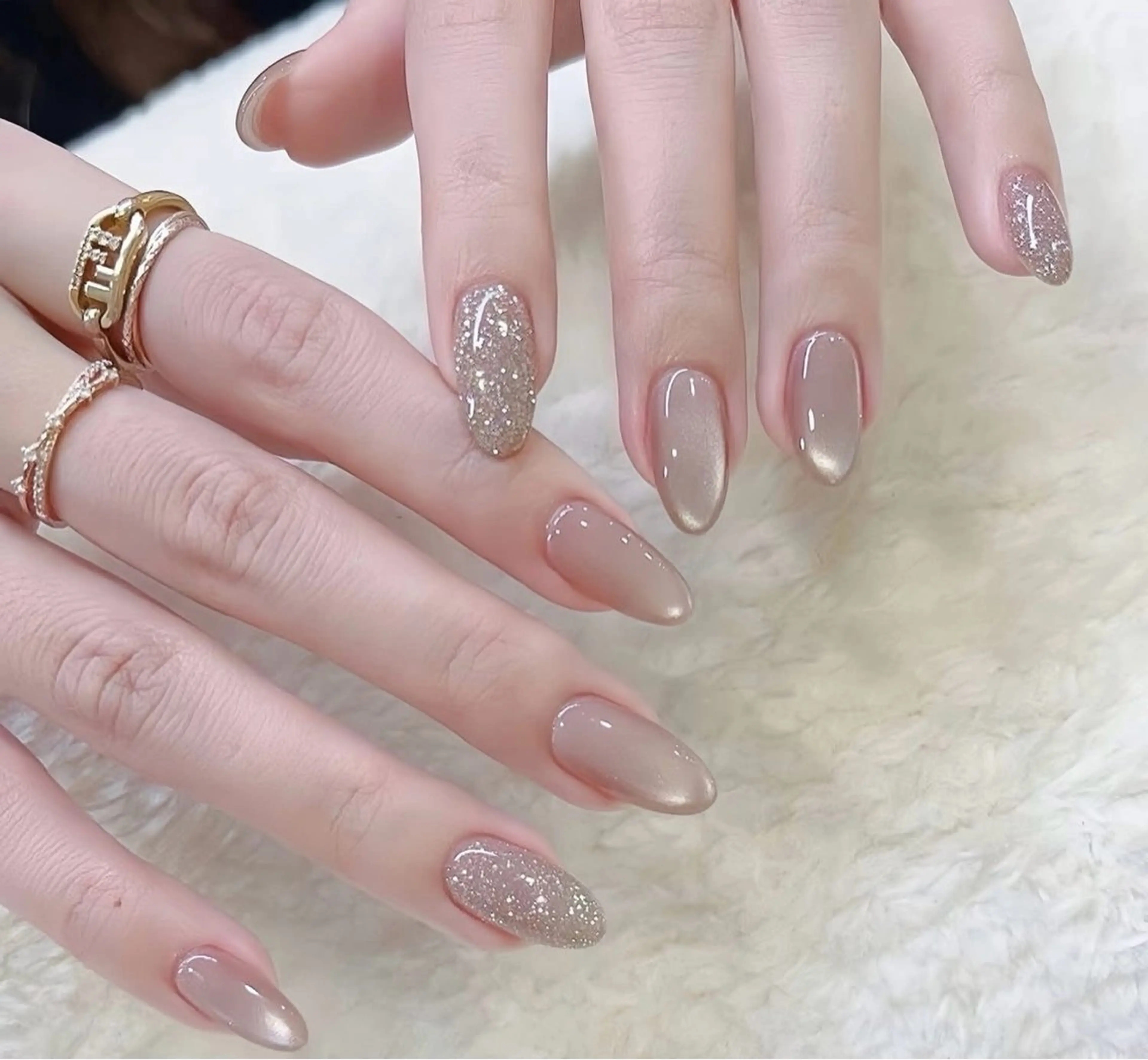 ネイル 長さ出し フットネイル ジェルネイル 韓国ネイル マグネットネイル ハンドネイル YMT NailStudioのネイルデザイン