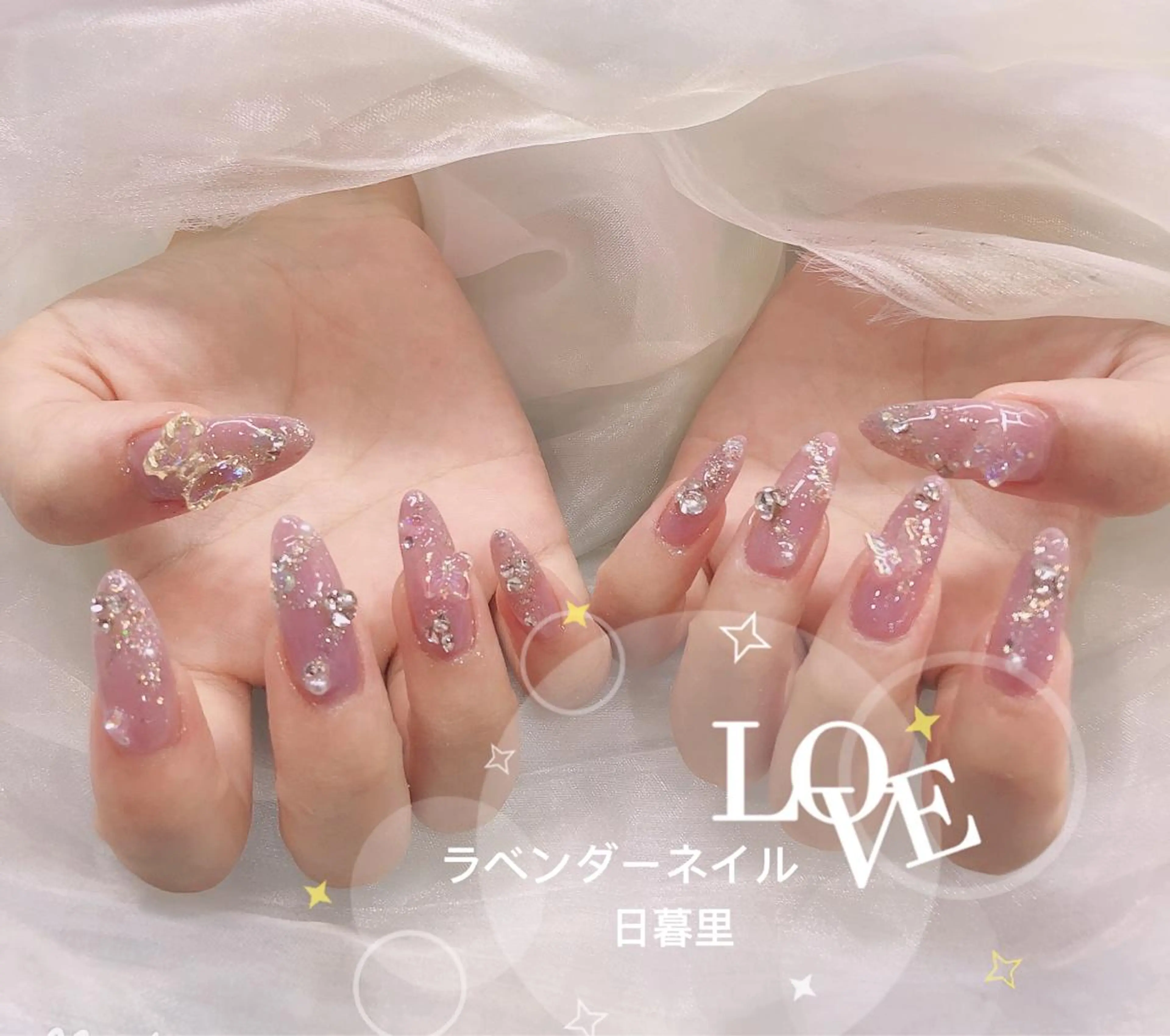 ネイル ラベンダー💖日暮里 ルル💖ネイルのネイルデザイン