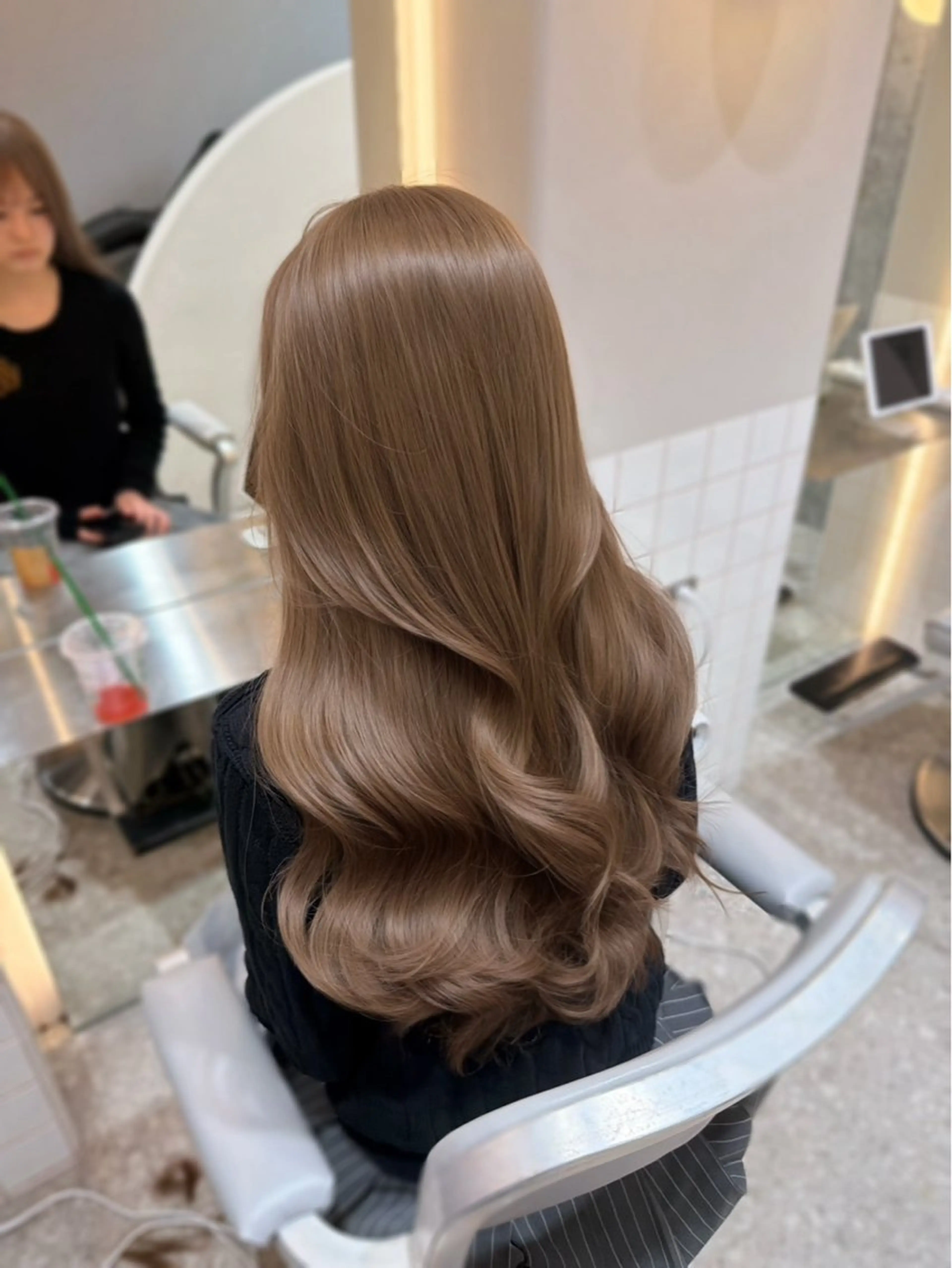 カラー ヘアカラー トリートメント LEN新宿 /透明感カラー🫧のヘアスタイル