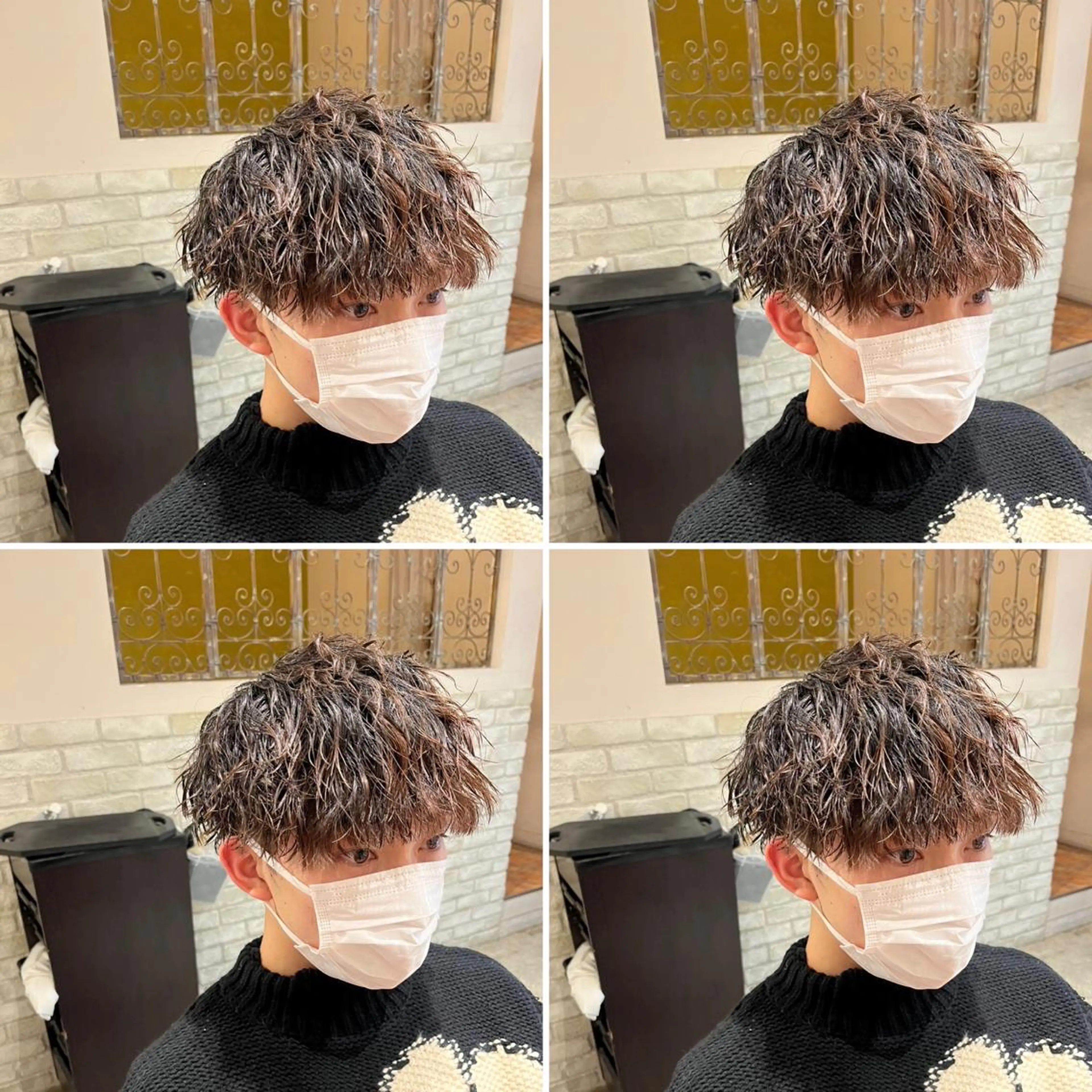 パーマ メンズ カット パーマ トリートメント ヘアセット 💈メンズパーマ特化 店長望月謙二郎💈のヘアスタイル