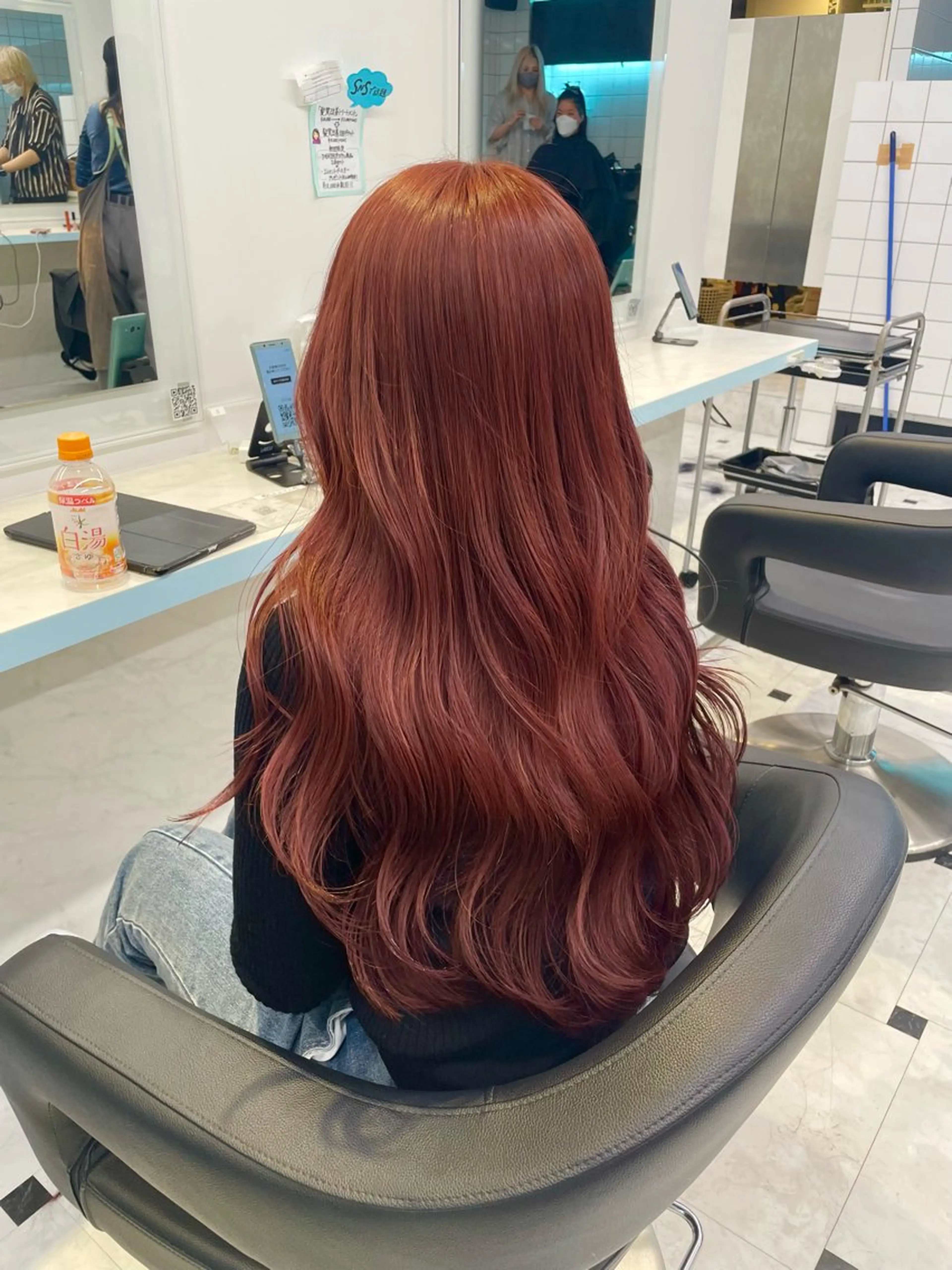 ロング カラー ヘアカラー 🇰🇷韓流暖色ヘア 🍒saaya🍒のヘアスタイル