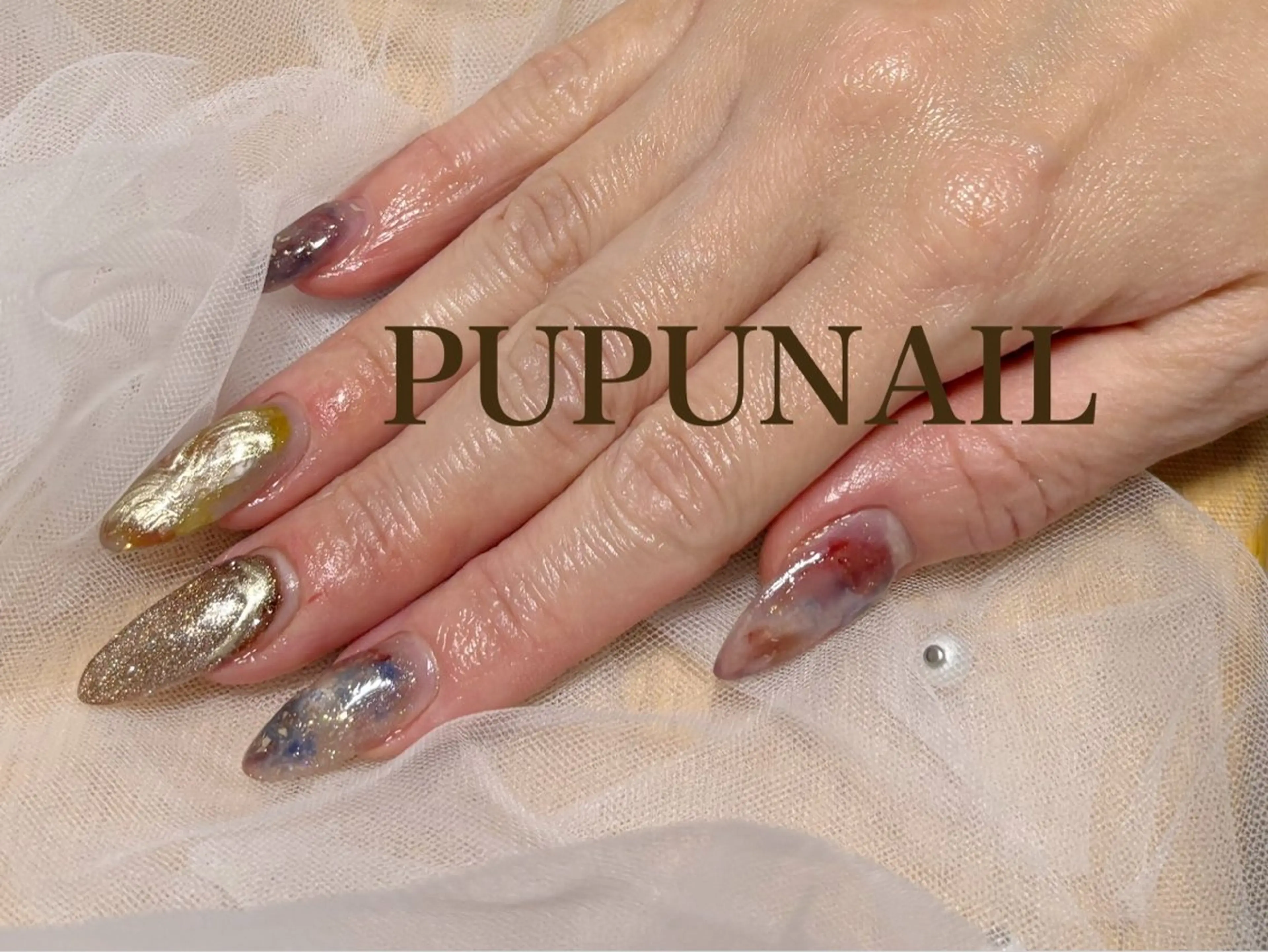 セミロング ハンドネイル kido chieのネイルデザイン