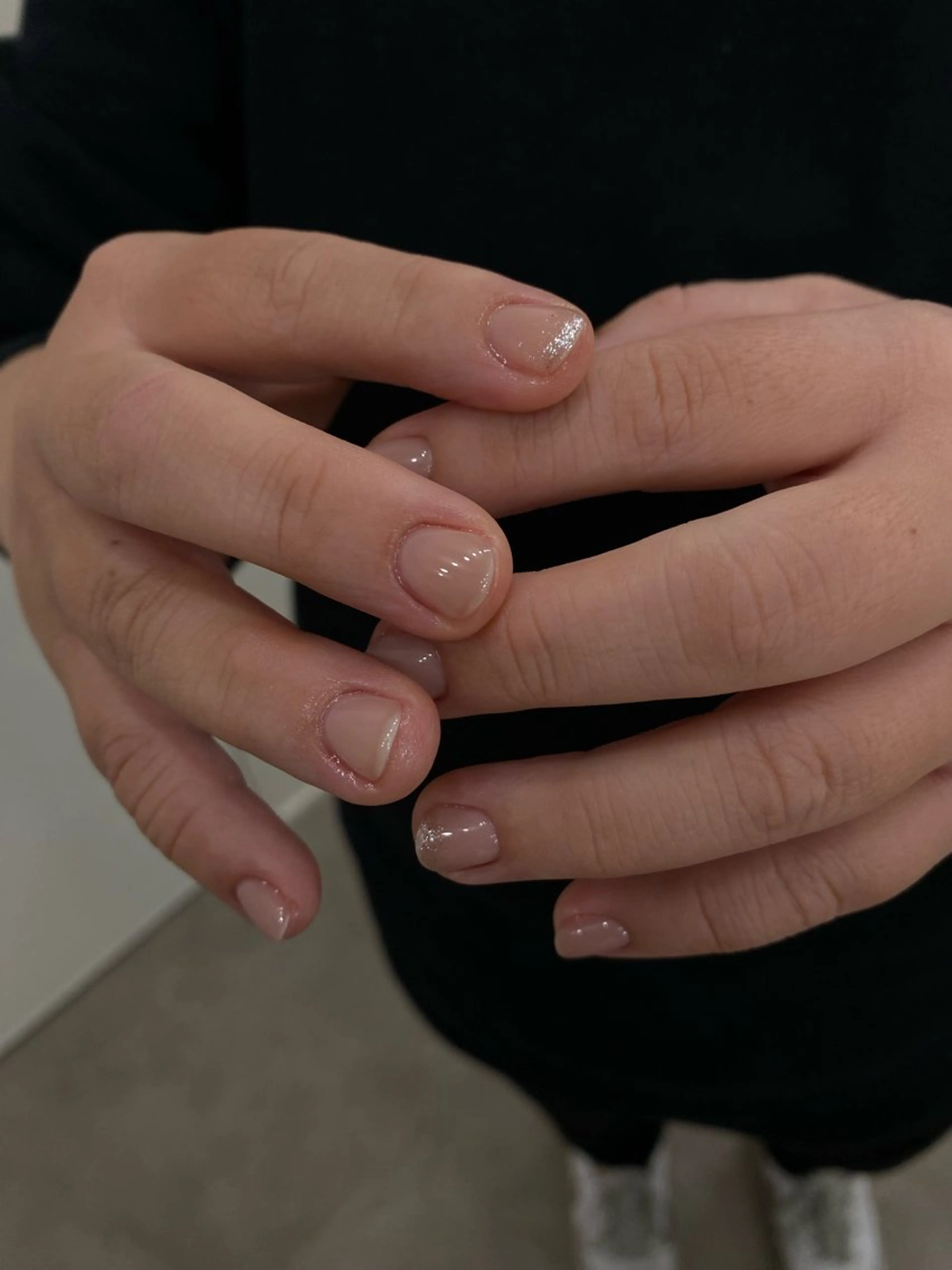 ネイル ラメ(グリッター) オフィスネイル ハンドネイル mew (ミュー)所属・y nahoのネイルデザイン