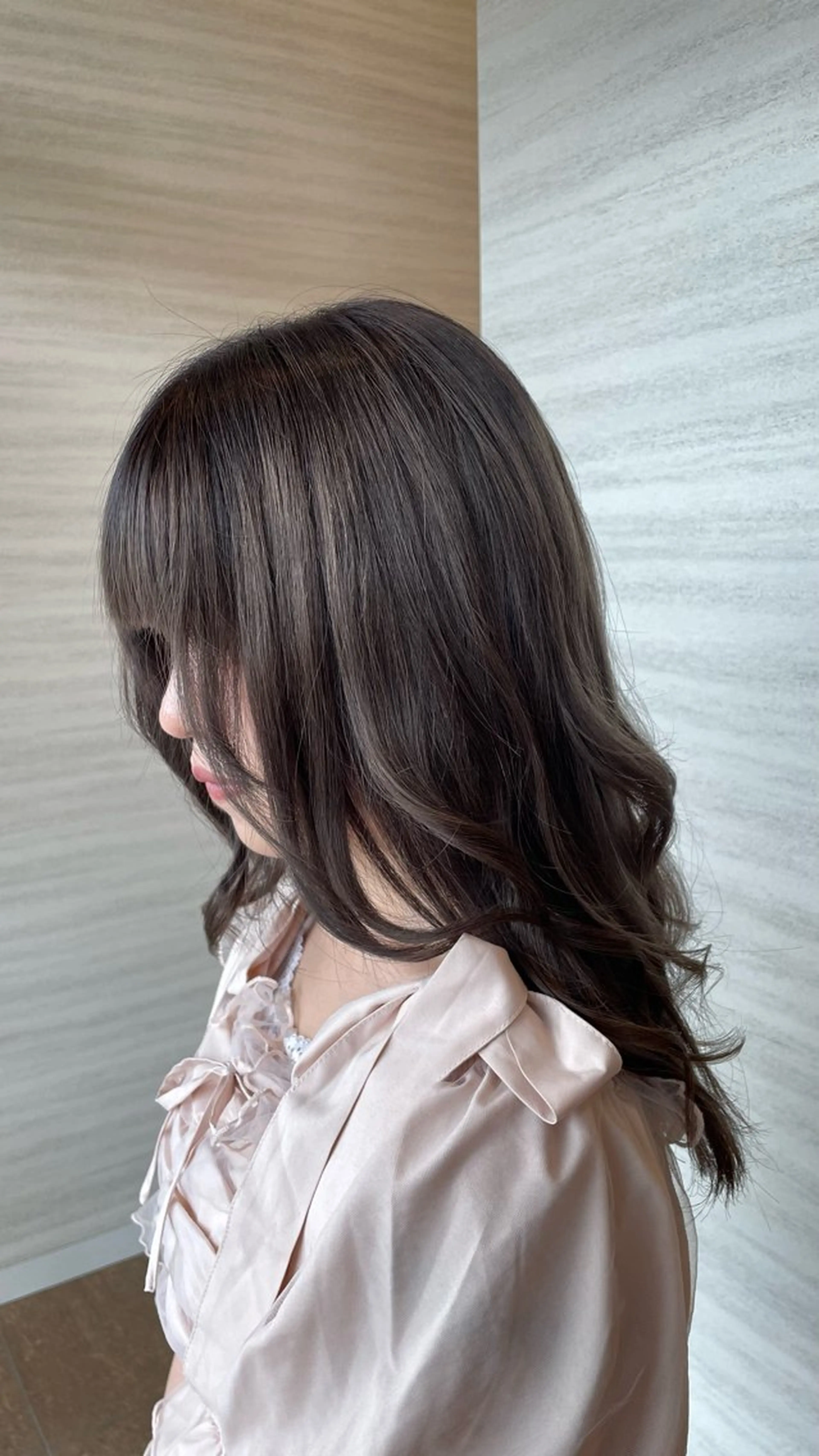 セミロング カラー 脱白髪染め白髪ぼかし TERA（寺崎）のヘアスタイル