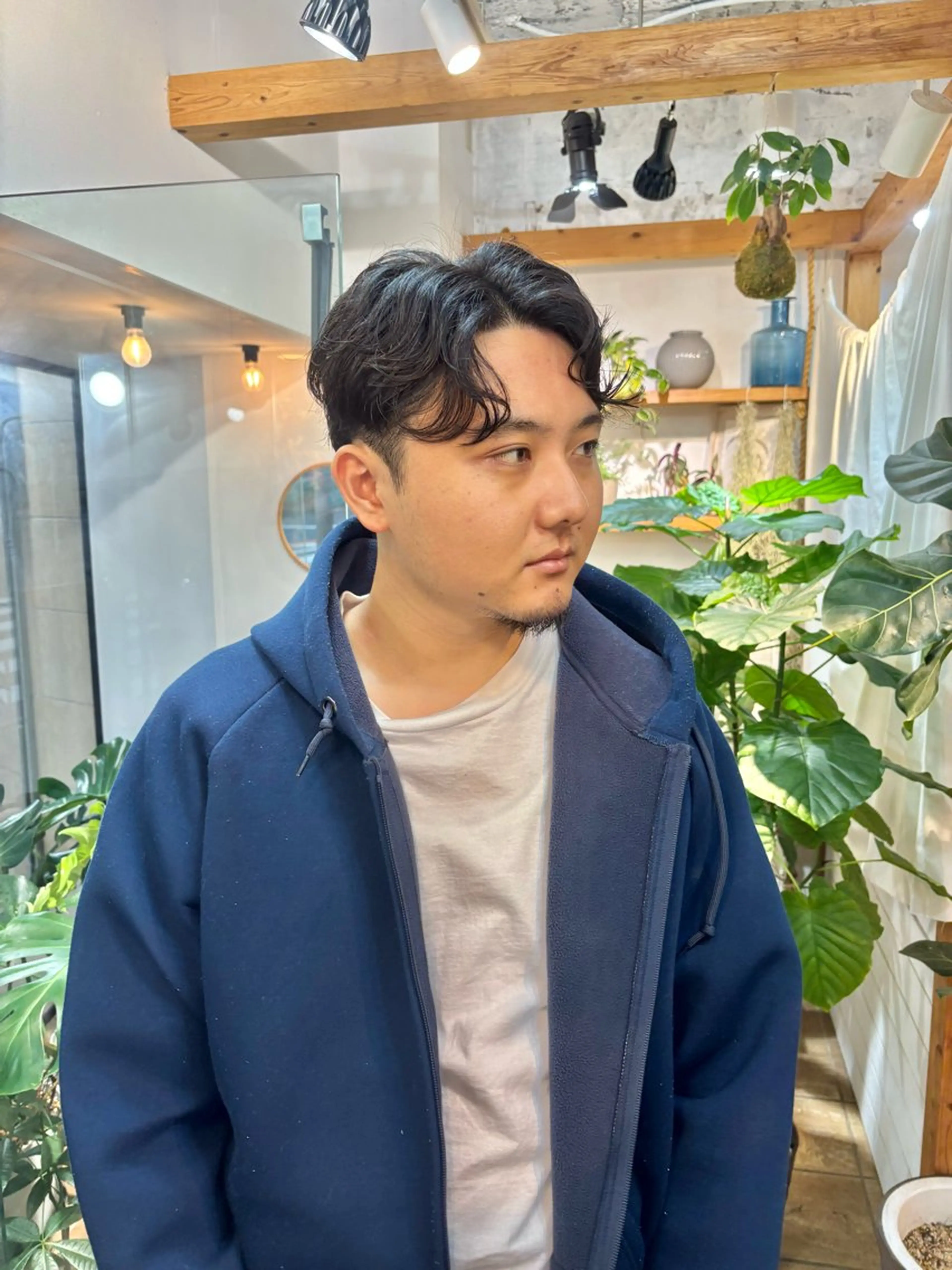 ショート パーマ メンズ パーマ カネコ ナナミのヘアスタイル