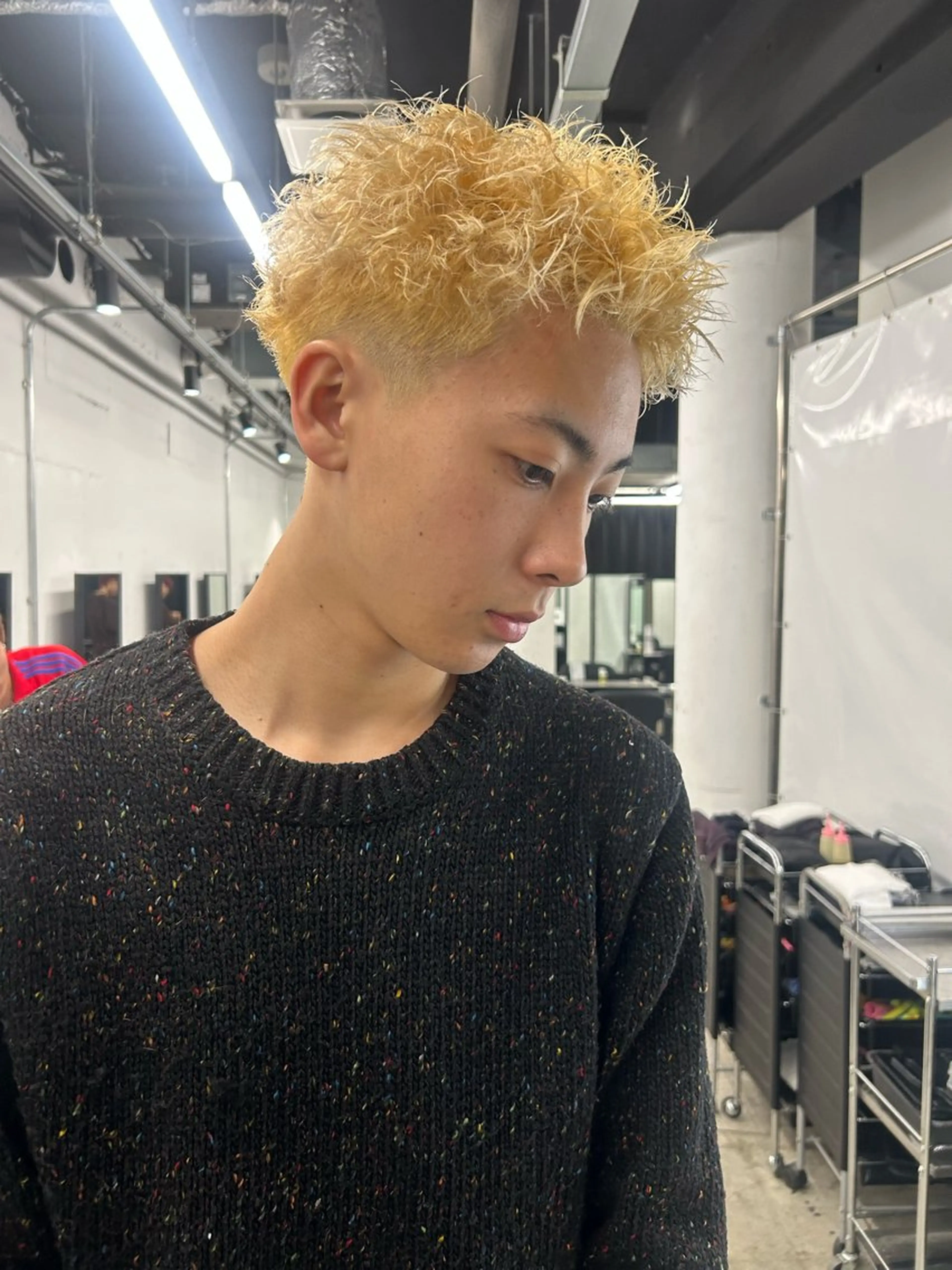 カラー パーマ メンズ メンズブリーチ メンズパーマ ブリーチ 【pia】 syuuのヘアスタイル