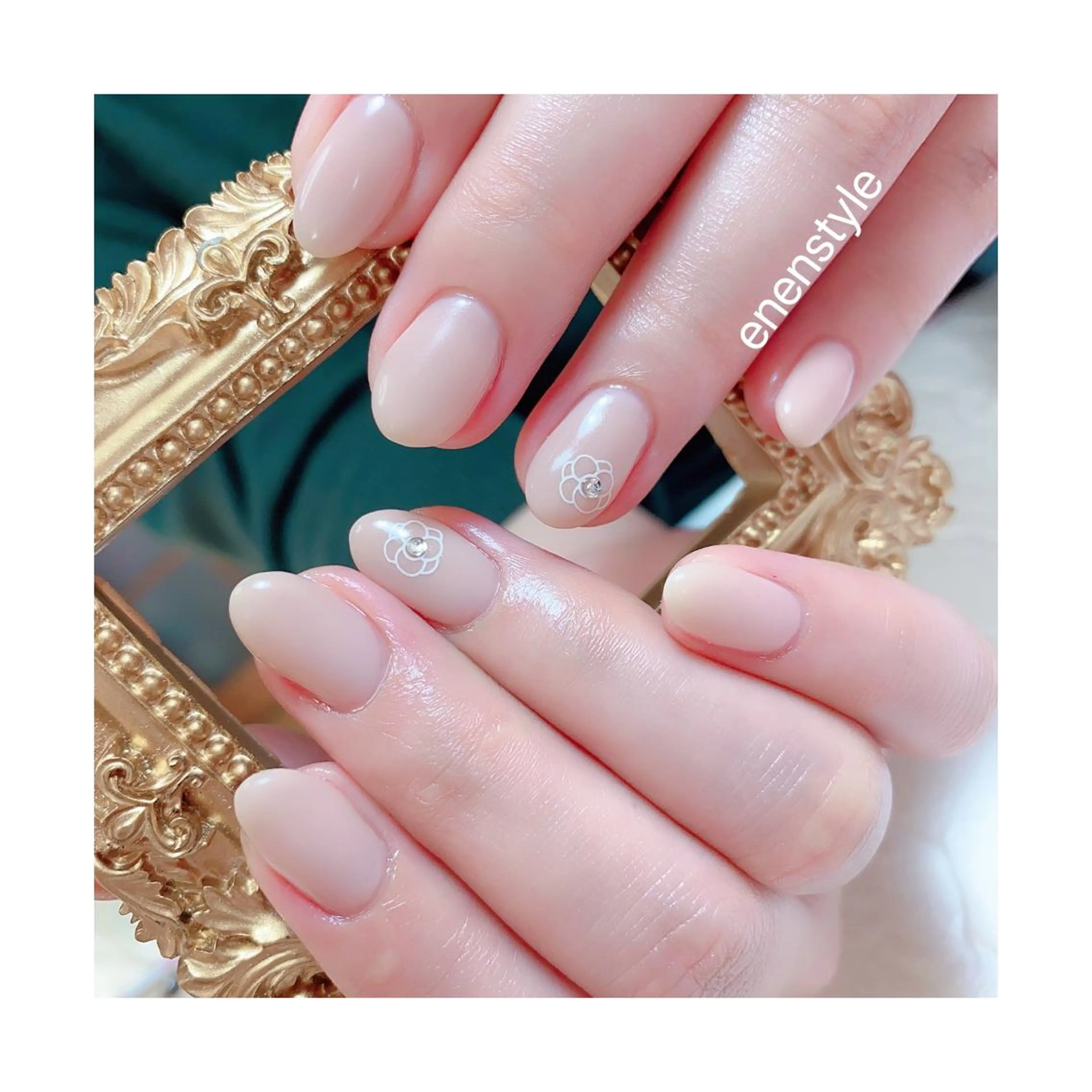 ショート ネイル ジェルネイル ニュアンスネイル オフィスネイル ワンカラーネイル パラジェル 👑enen style👑のネイルデザイン