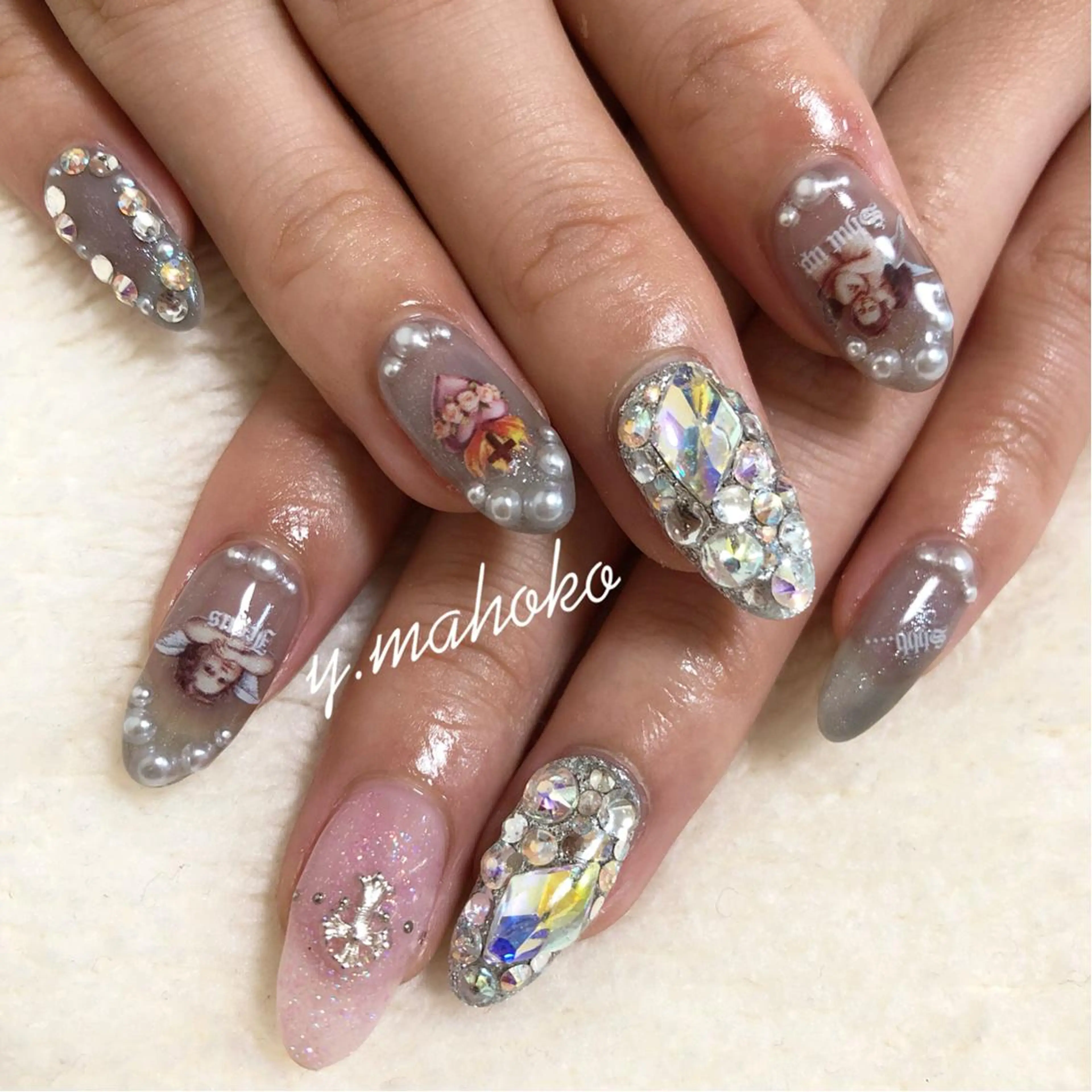 ネイル ハンドネイル She nail studio 原宿所属・パラジェル有/ スカルプ/mahoのネイルデザイン