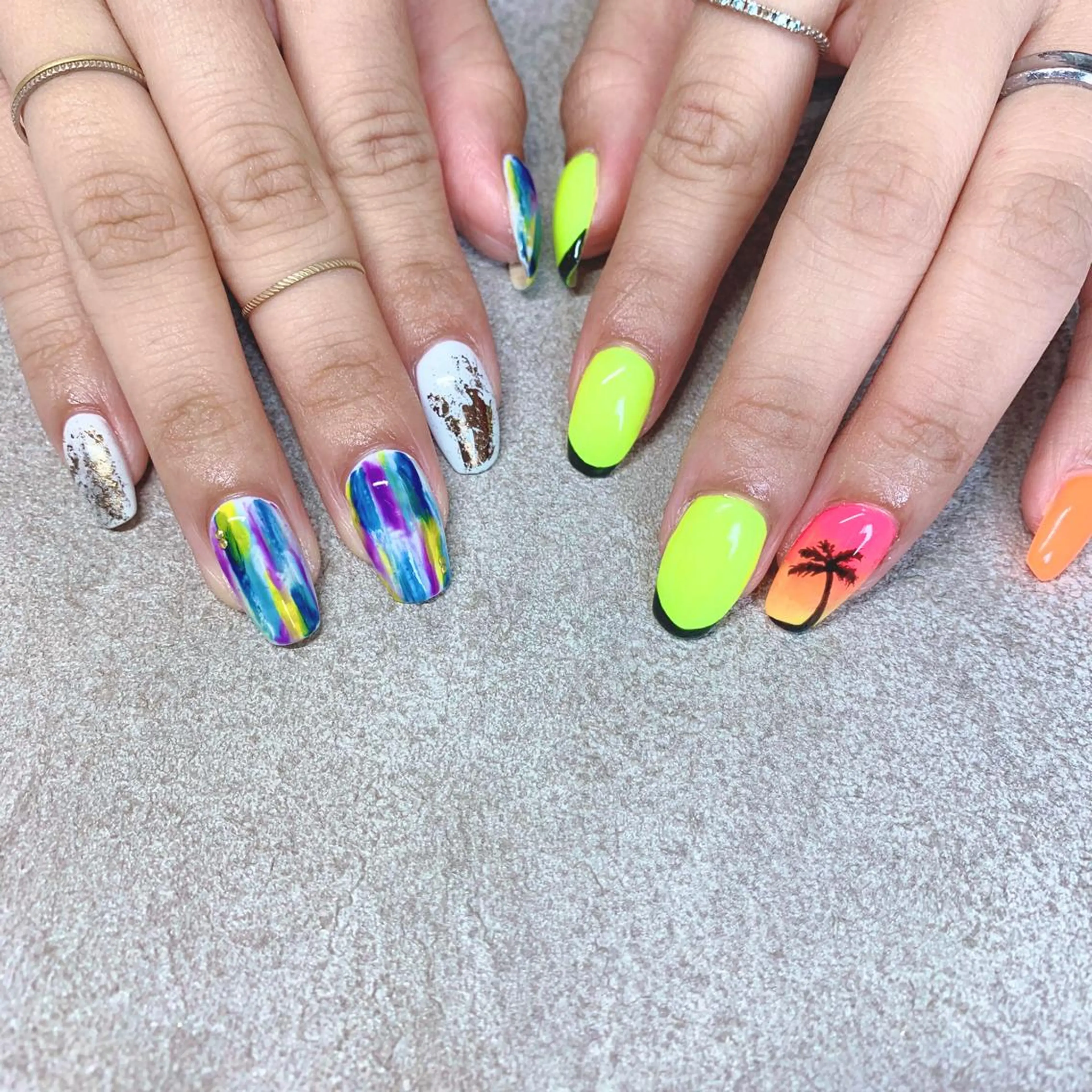 カラー ネイル ハンドネイル Cozy_ ilumのネイルデザイン