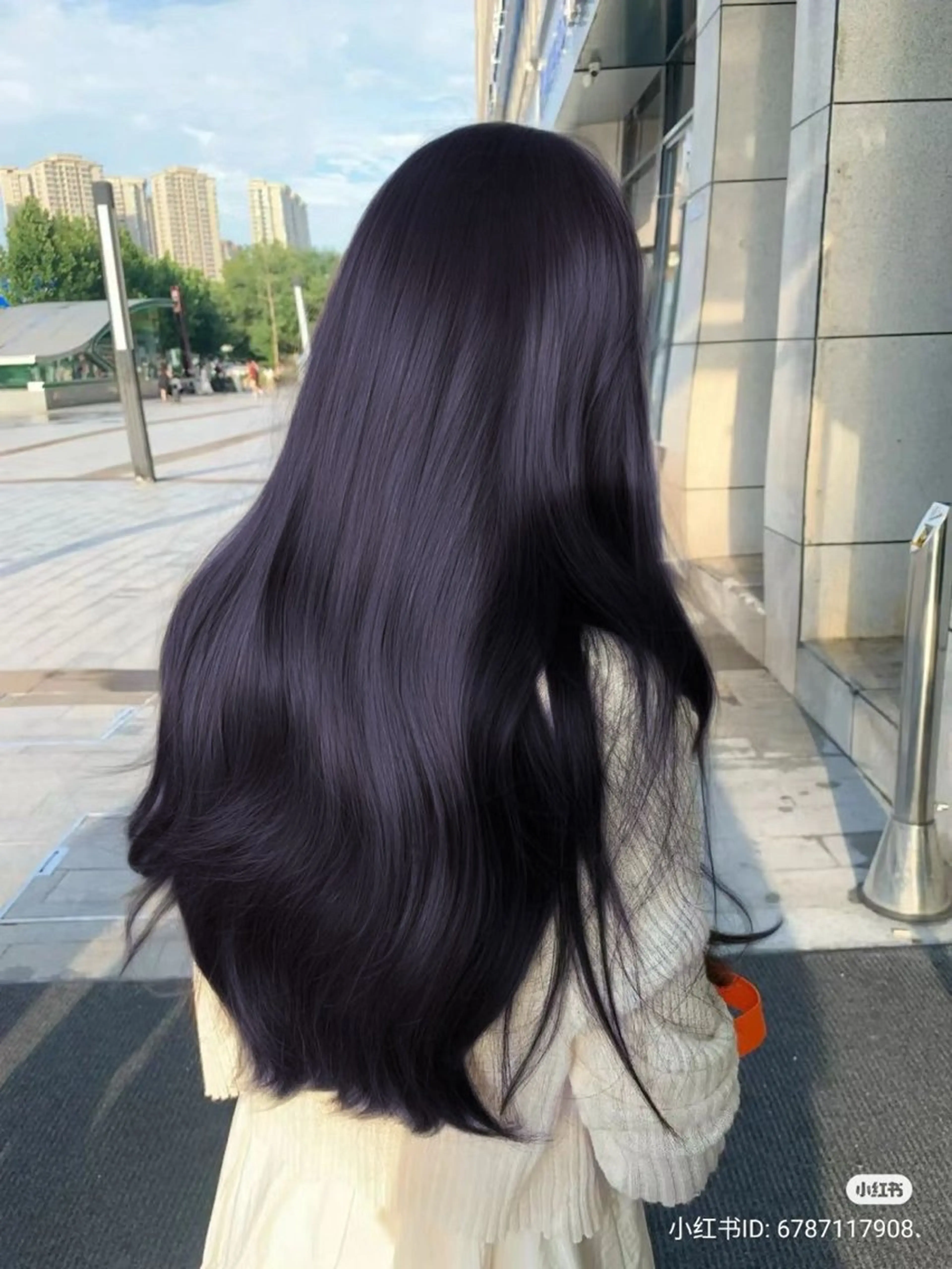 ロング カラー ディープラベンダー ラベンダーカラー ブリーチなし🌼トレ ンド🌼似合わせのヘアスタイル