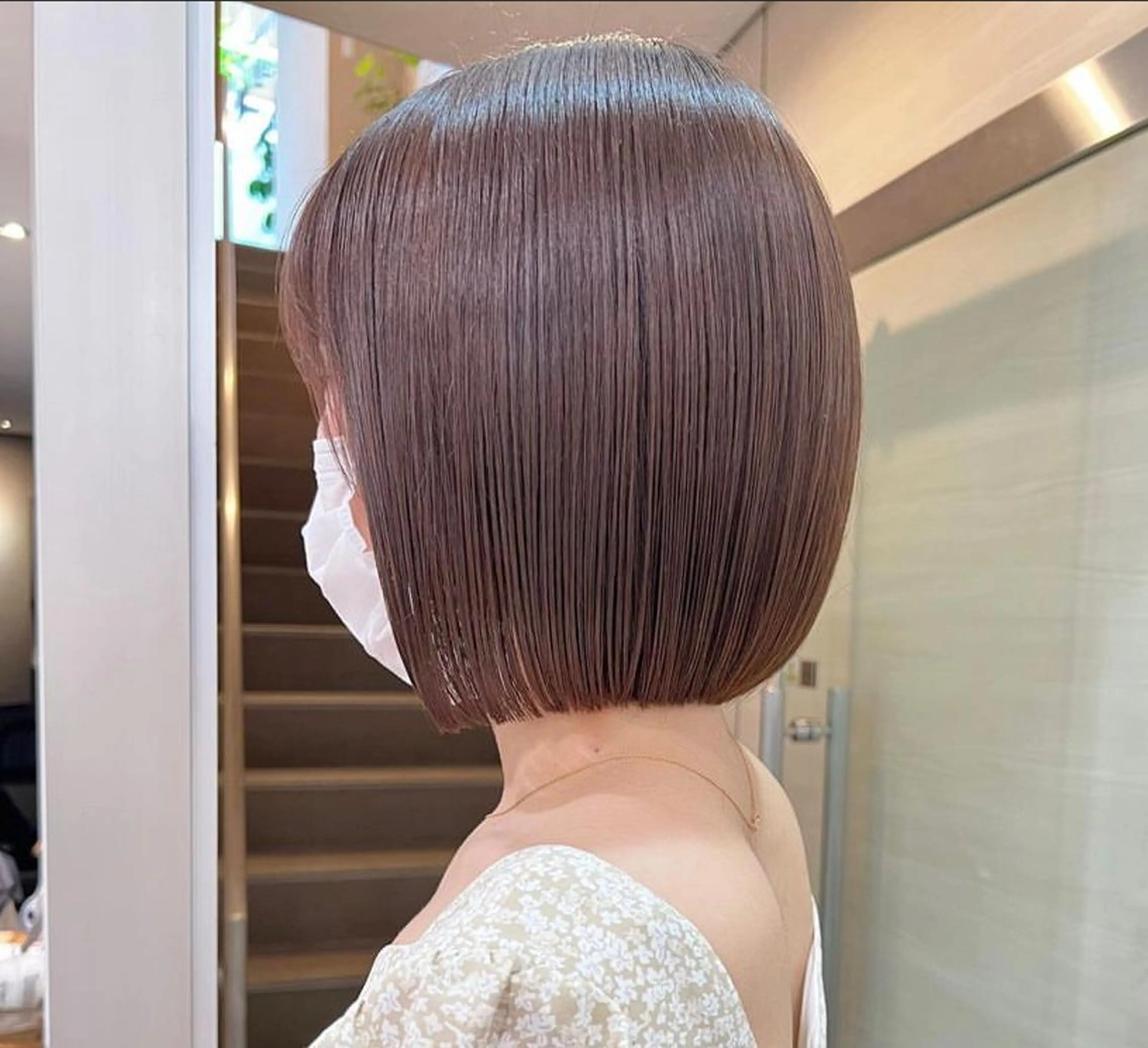 💕ミニモ限定45%off💕小顔似合わせカット＋艶カラー＋髪質改善milbon3stepトリートメント💭の写真