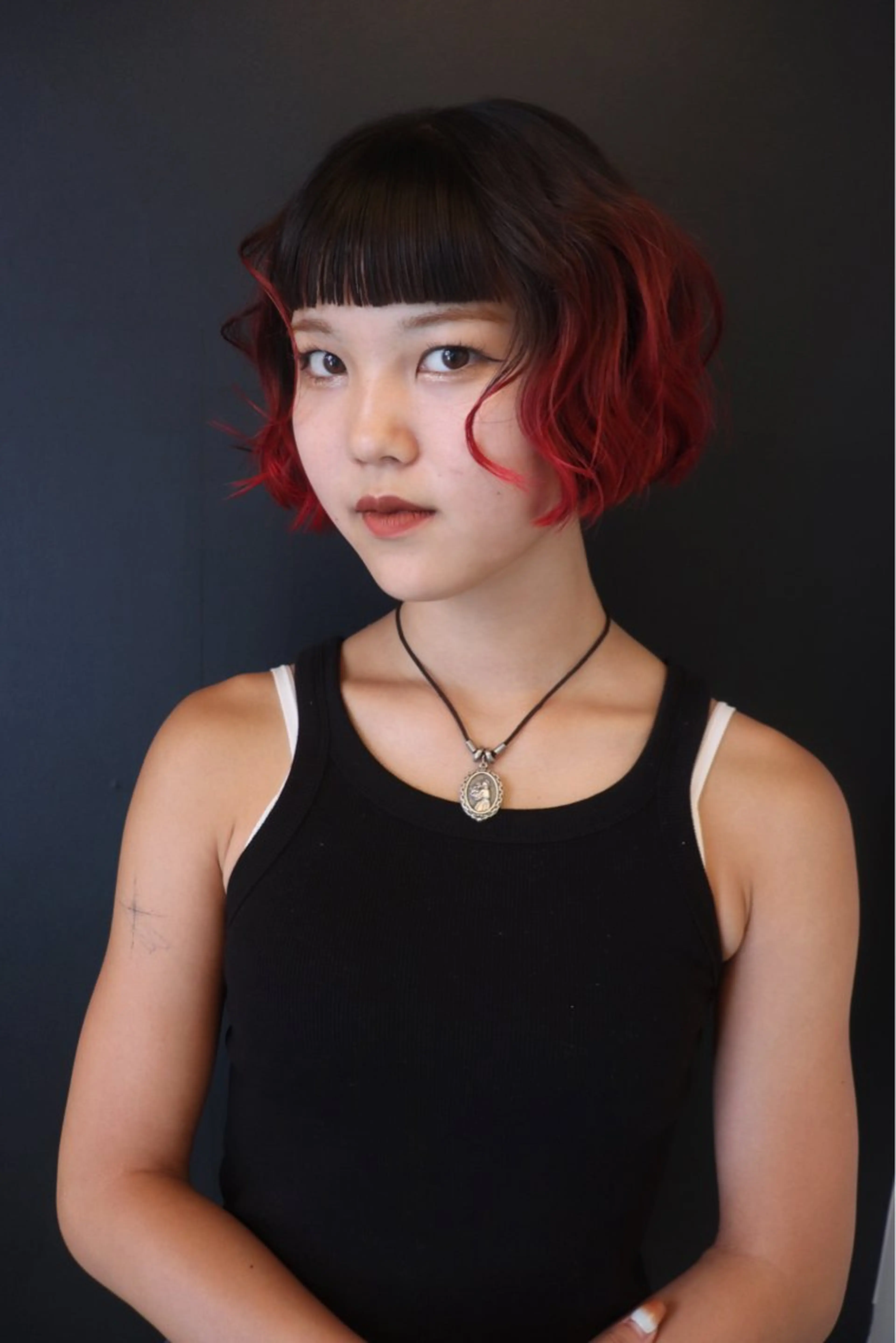 ショート カラー ヘアアレンジ ヘアカラー @kyoniyy KYONIのヘアスタイル