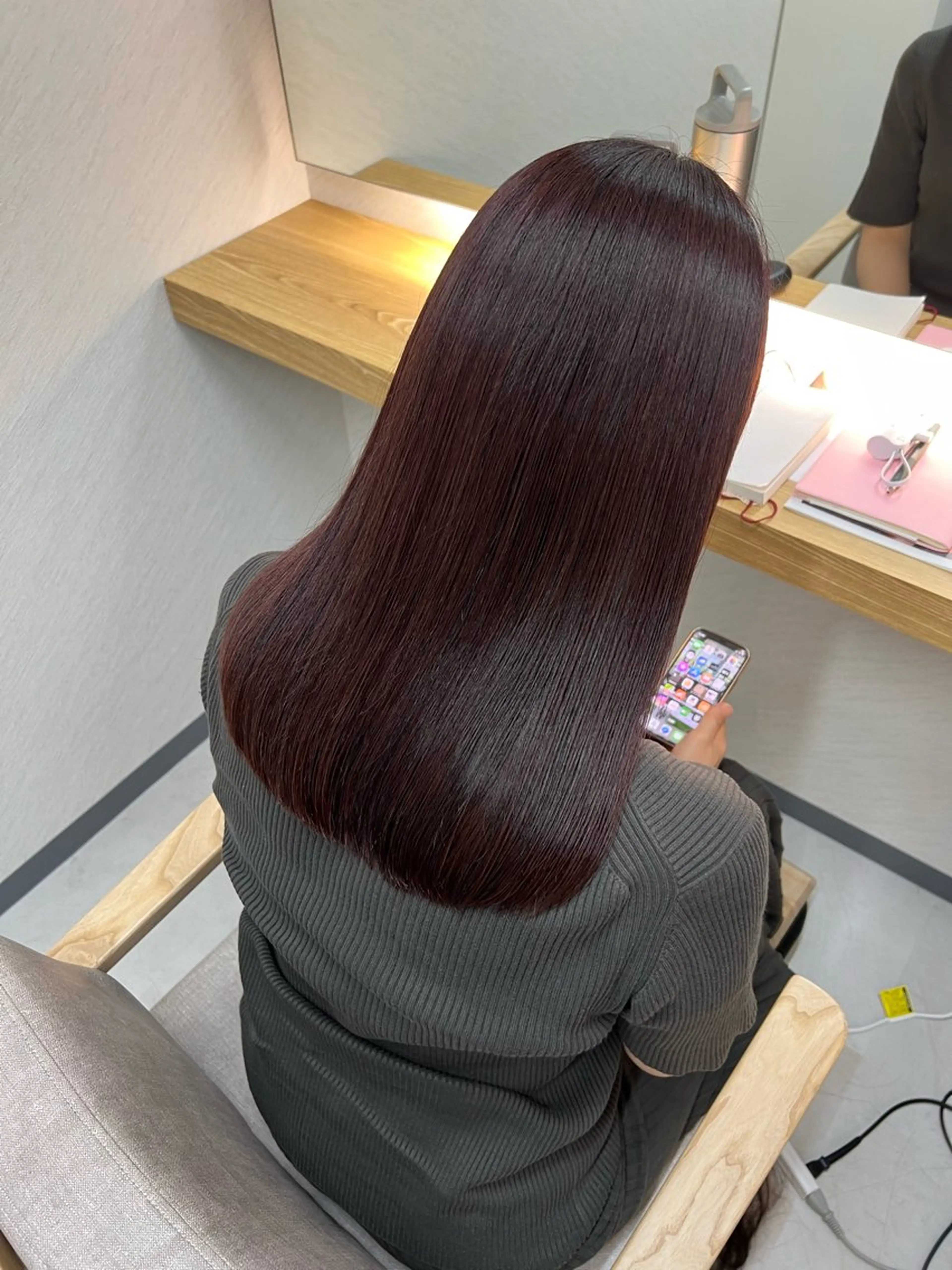 セミロング カット ヘアカラー トリートメント ECLART 町田　井口聖也のヘアスタイル