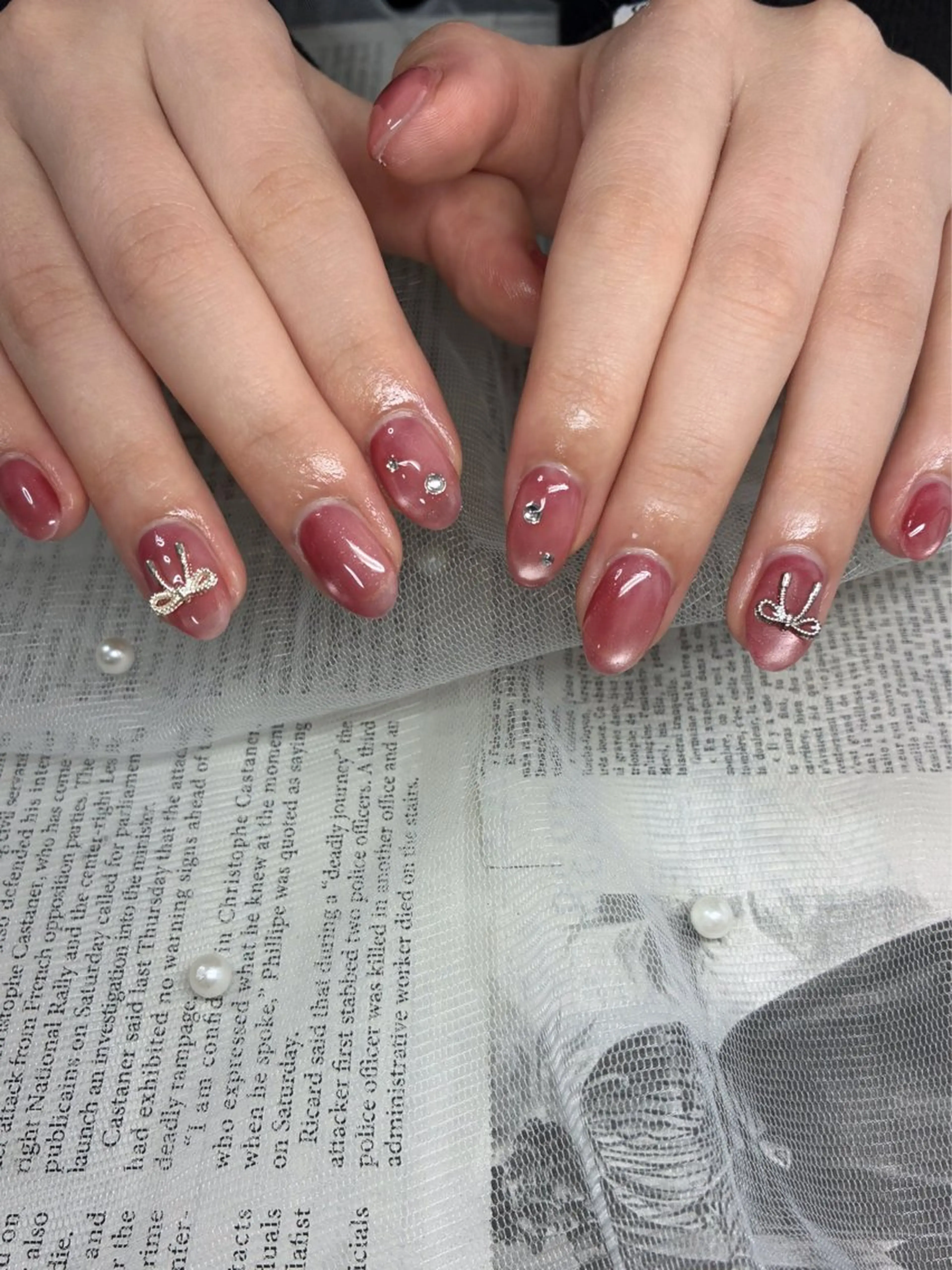 ネイル マグネットネイル shiki_nail 🪐のネイルデザイン