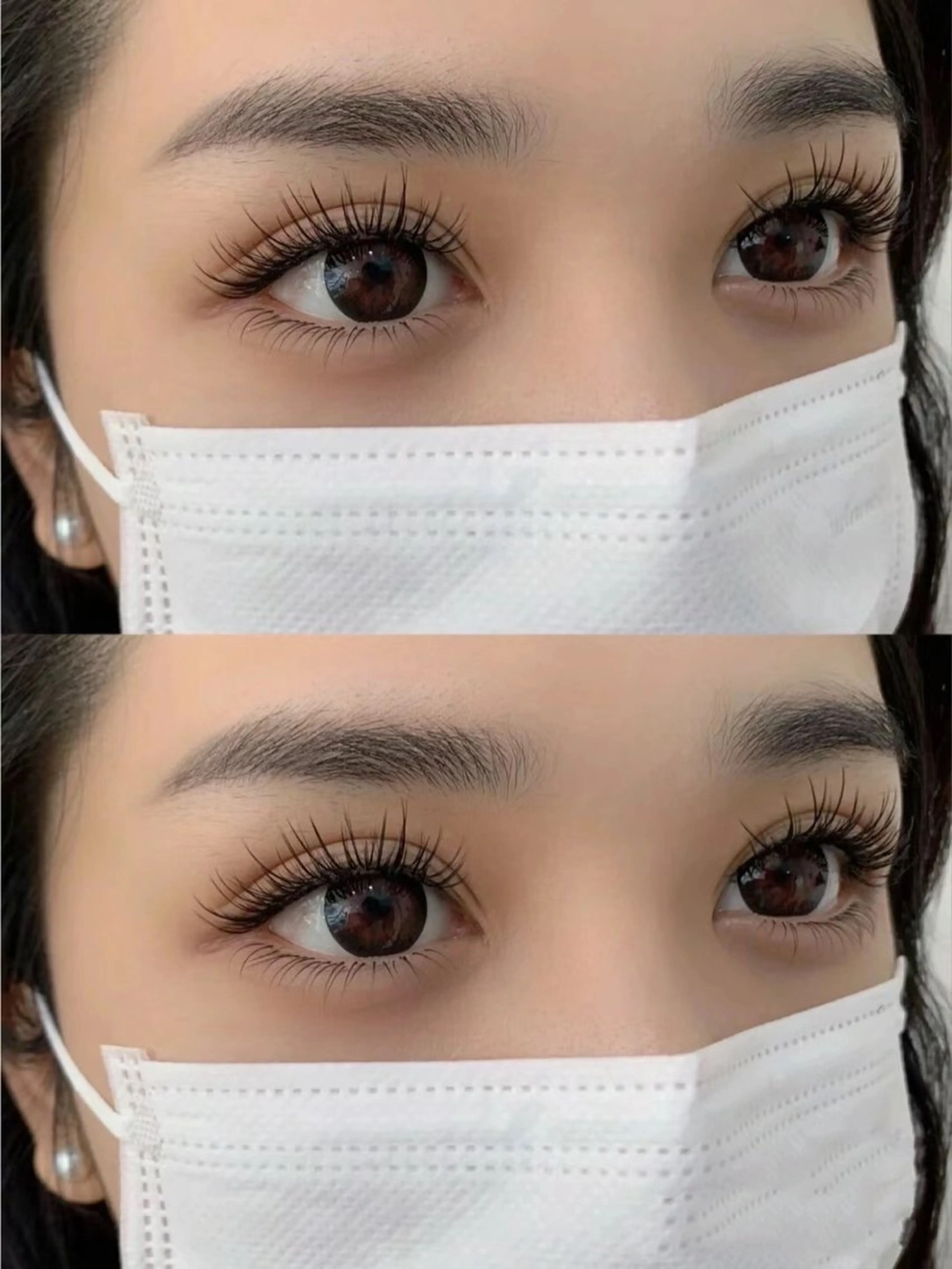 マツエク・マツパ バインドロック カラーマツエク フラットラッシュ ナチュラル パリジェンヌラッシュリフト YK• マツエクサロンのマツエク・マツパデザイン