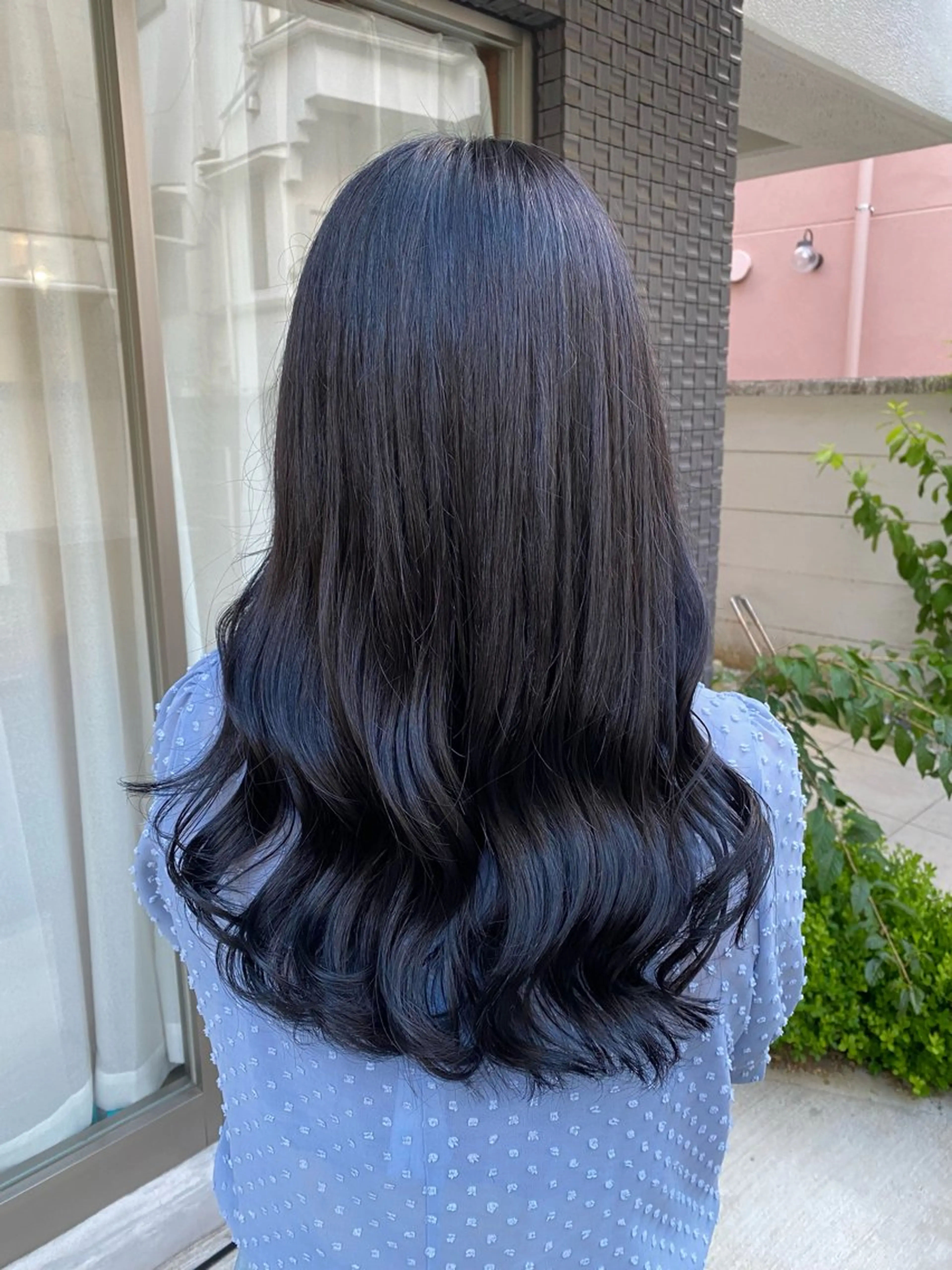 ロング カラー アッシュ アッシュグレー アッシュグレージュ ダークアッシュ グレージュ カット ヘアカラー トリートメント グレージュ/レイヤー /韓国ヘア/RISAのヘアスタイル