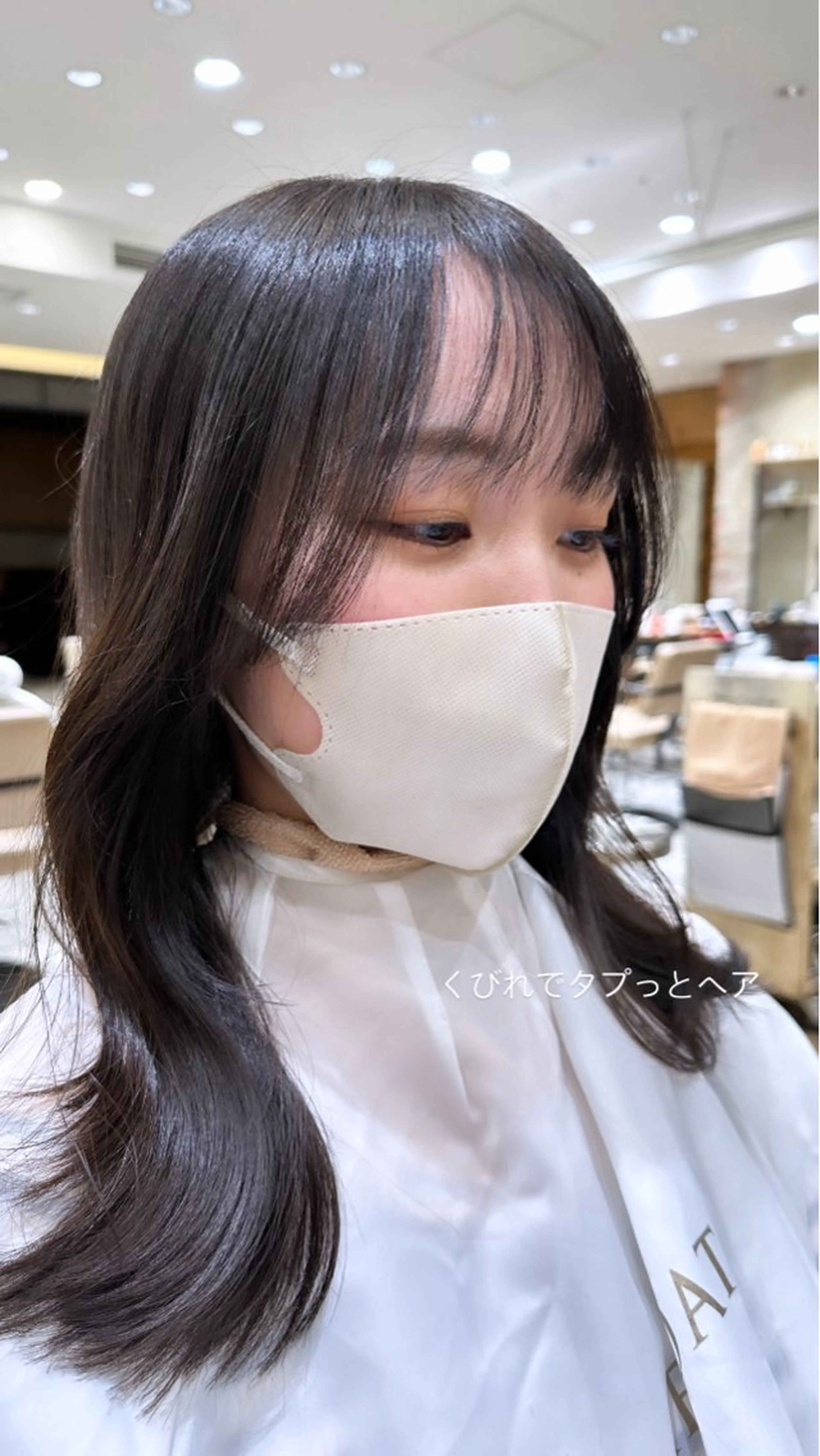 セミロング 💎レイヤー/韓国 💎石戸谷のヘアスタイル