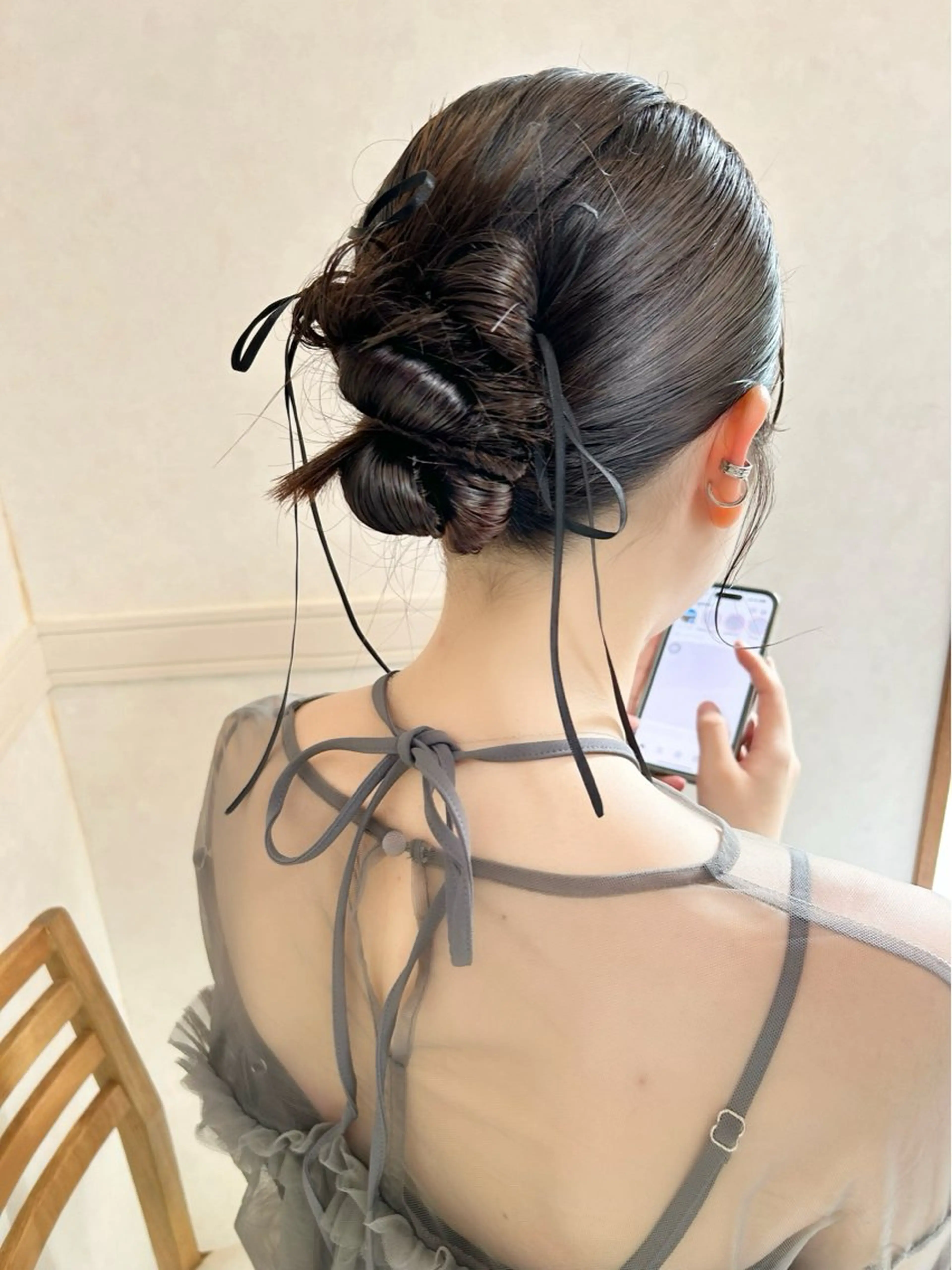 ロング ヘアアレンジ ヘアセット ナカジマ ナナのヘアスタイル