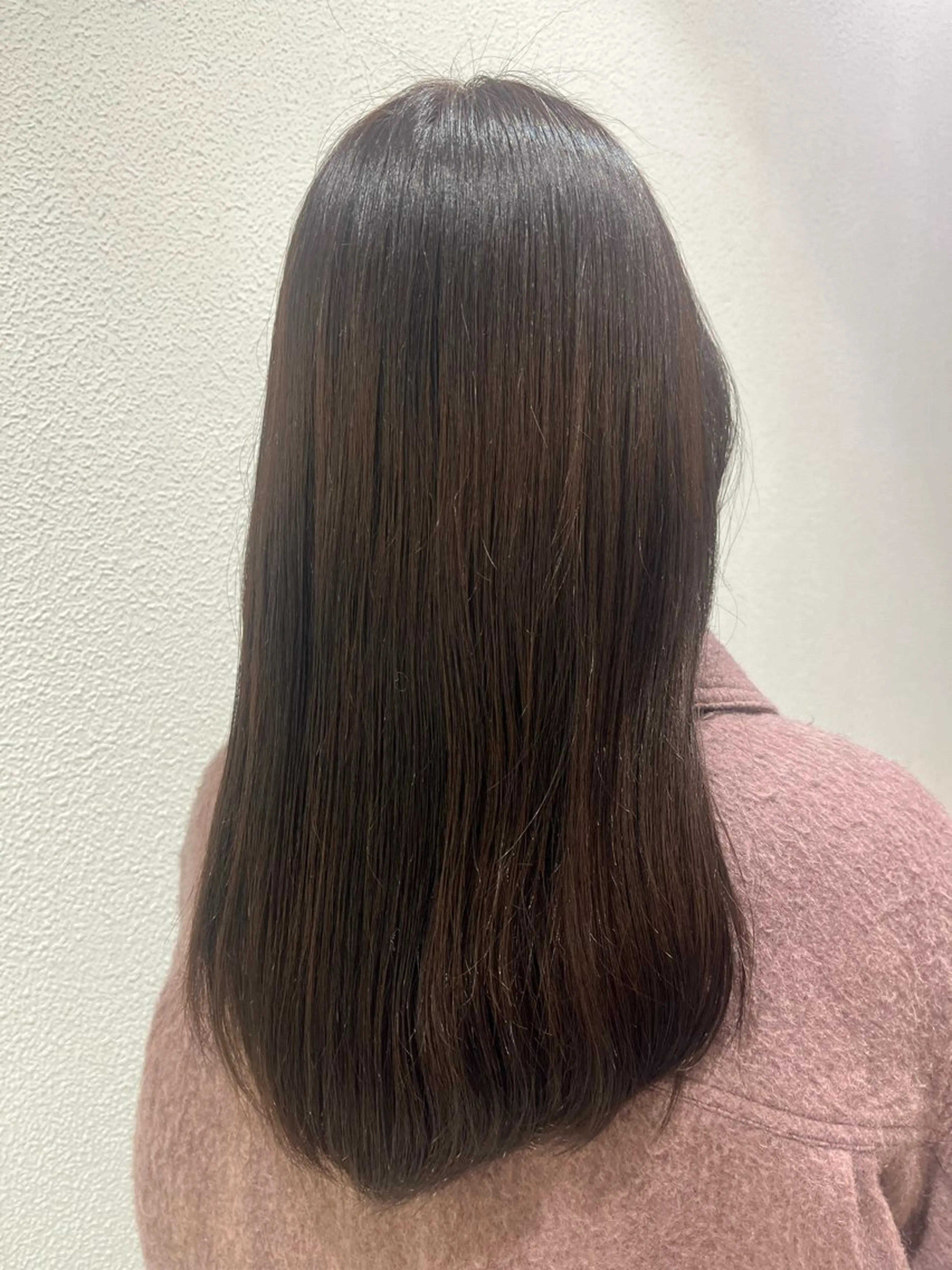 カラー 透明感カラー グレージュ 縮毛モデル様募集中 田中ゆらのヘアスタイル