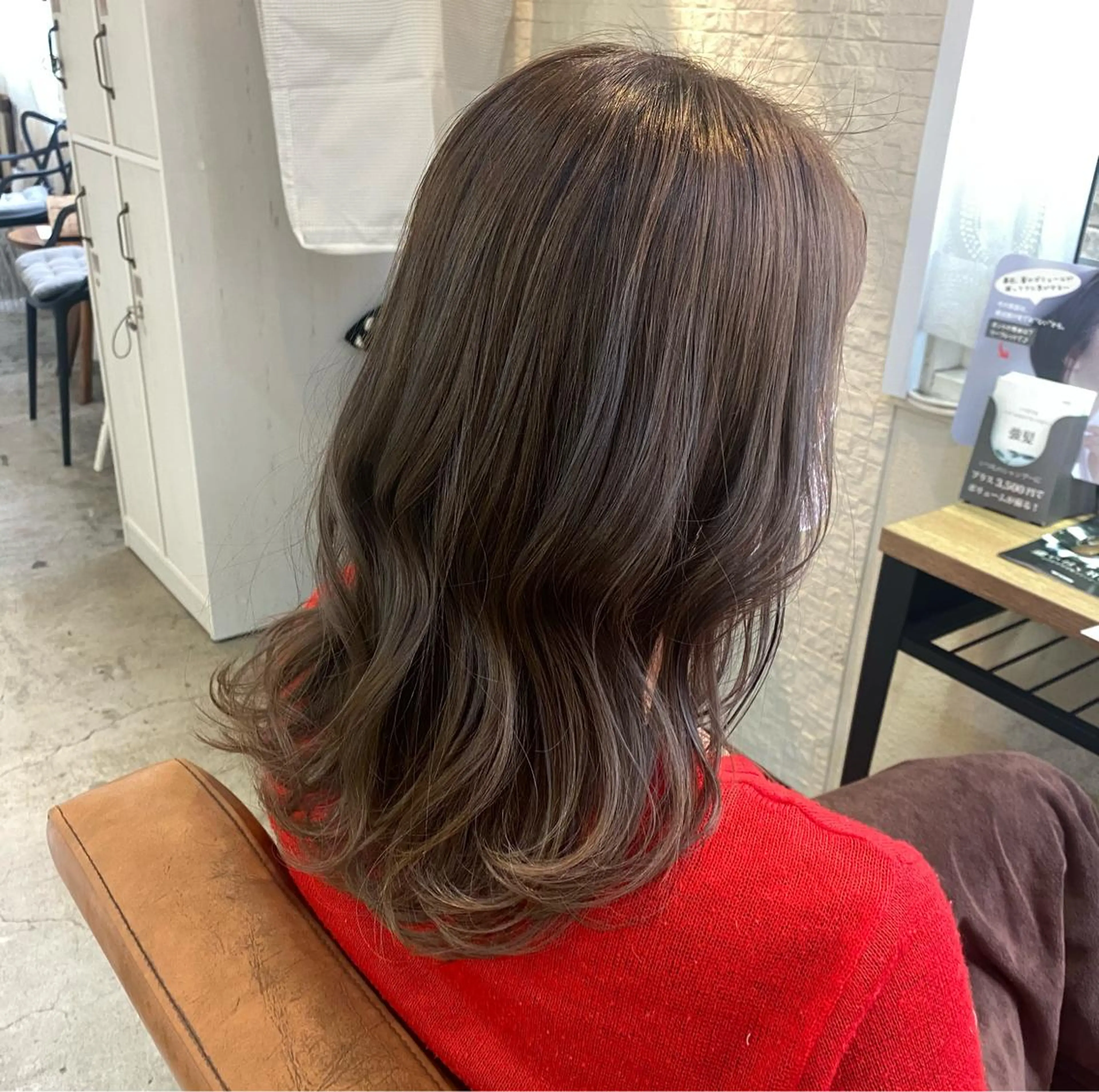 セミロング カラー 心斎橋美容室 ARCHEあやかのヘアスタイル